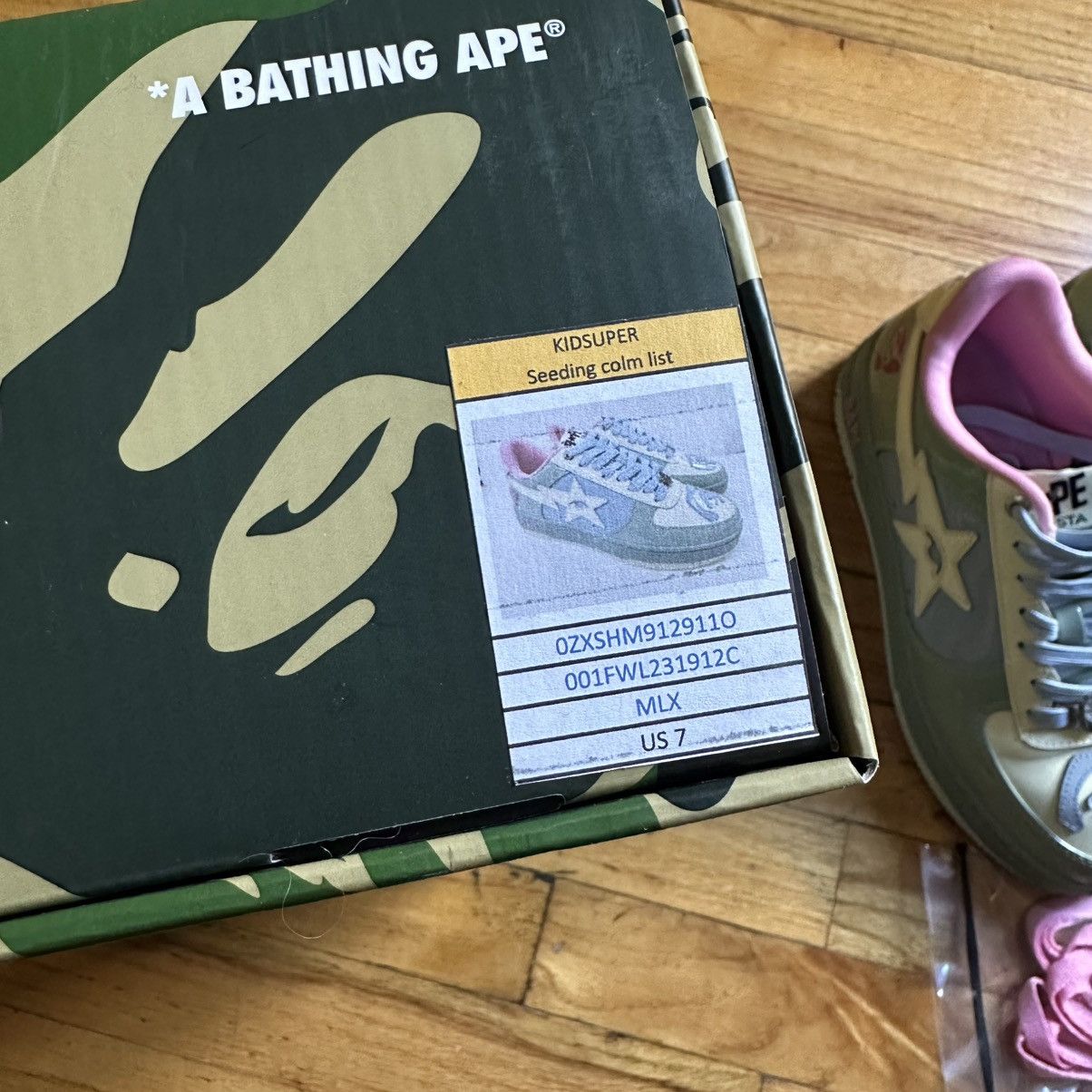 Bape Kidsuper x bapesta sneakers w box Size US 7 / EU 40 - 12 Thumbnail