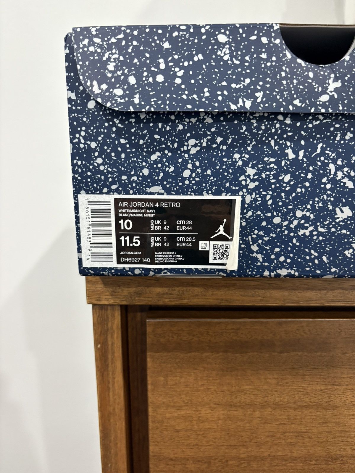 Jordan Brand × Nike Jordan 4 white midnight navy Size US 10 / EU 43 - 6 Thumbnail