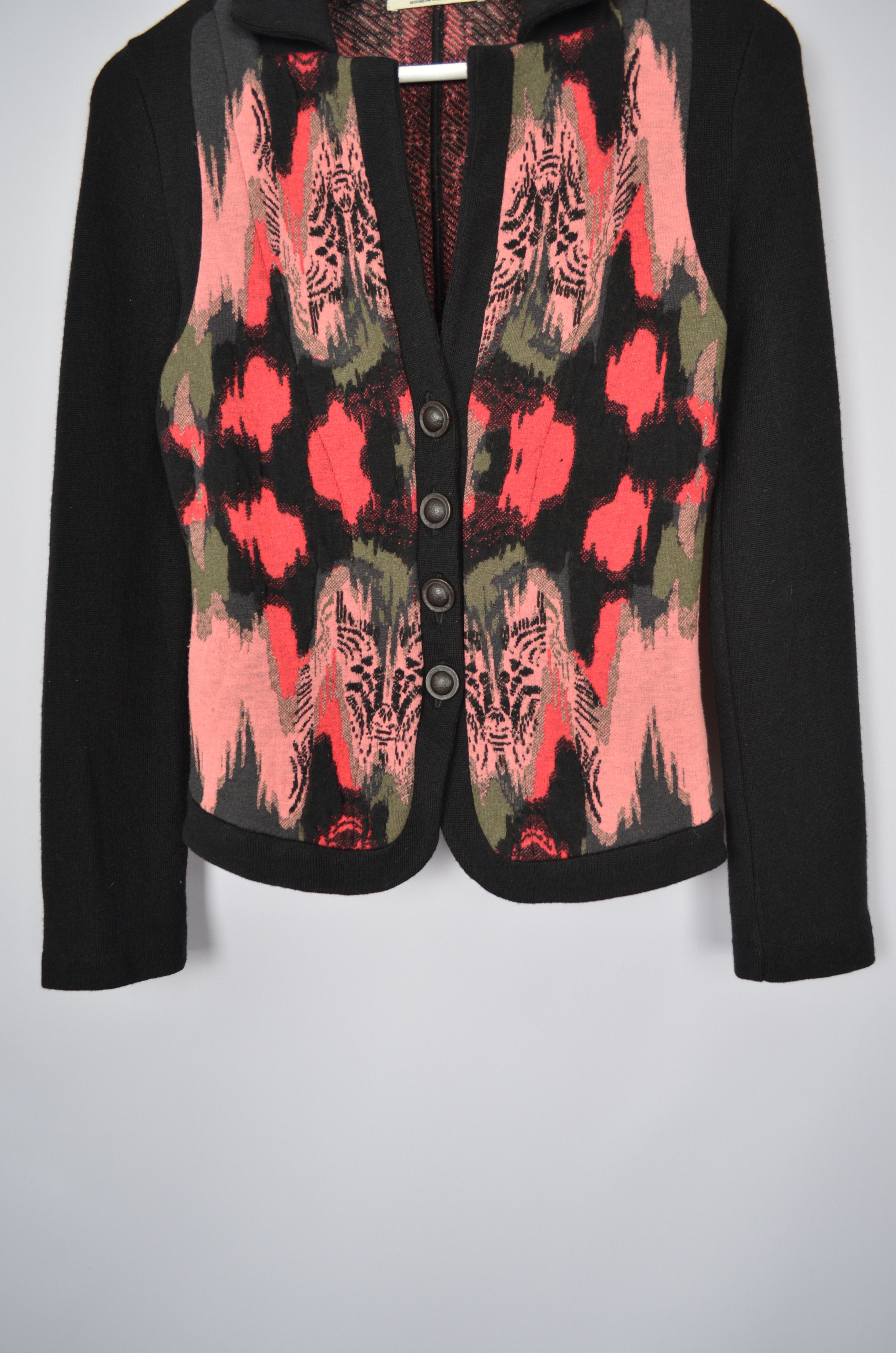 Aldo × Designer Aldomartins Multicolored Patterned Cardigan Sweater US4/UK8 Size S / US 4 / IT 40 - 3 Thumbnail