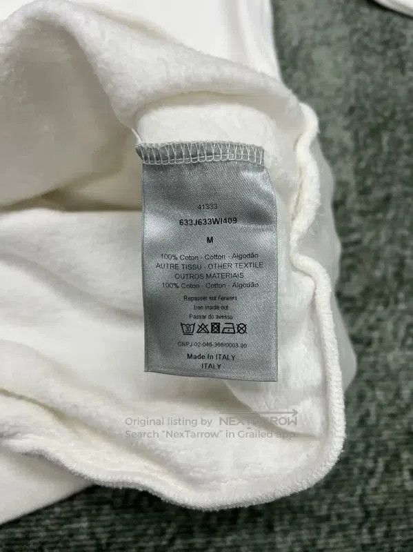 Dior Dior Men's White Cotton Embroidered Hoodie . Size US M / EU 48-50 / 2 - 4 Thumbnail