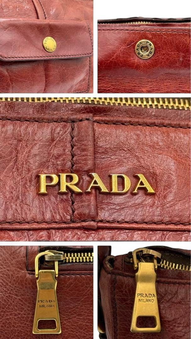 Prada Prada - one shoulder bag leather handbag gold hardware Size ONE SIZE - 10 Thumbnail