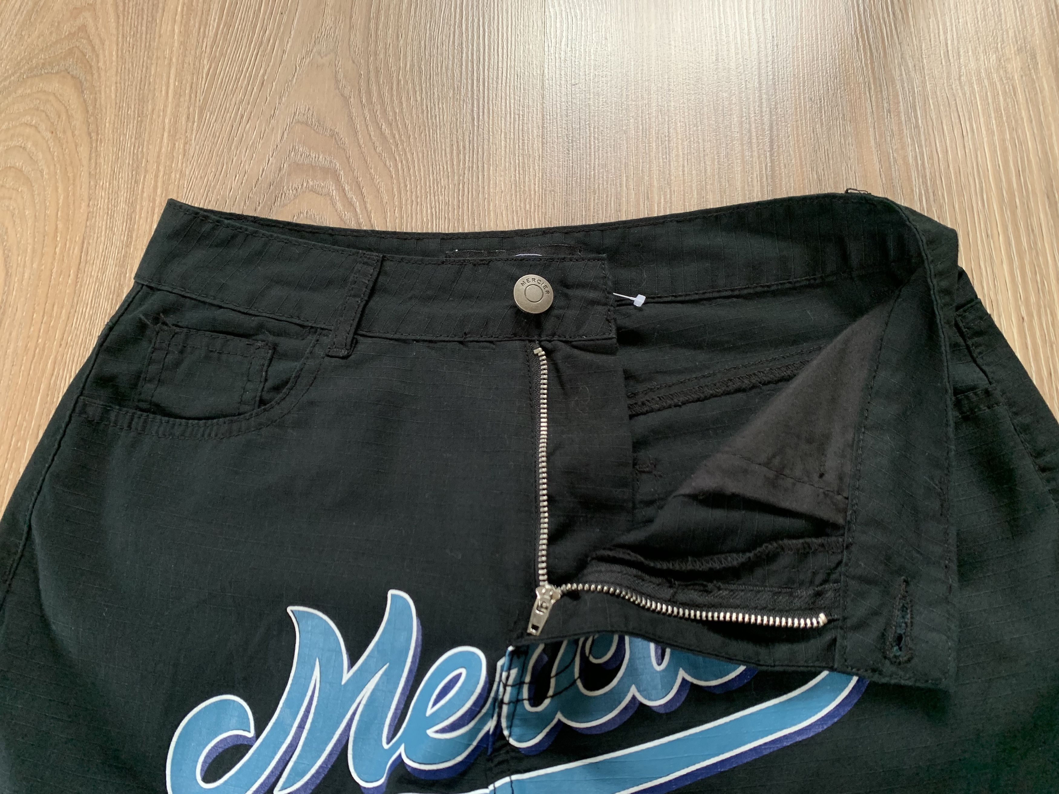 Baume & Mercier Mercier Mens Black Printed Cargo Pants Trouser Size US 29 - 5 Thumbnail
