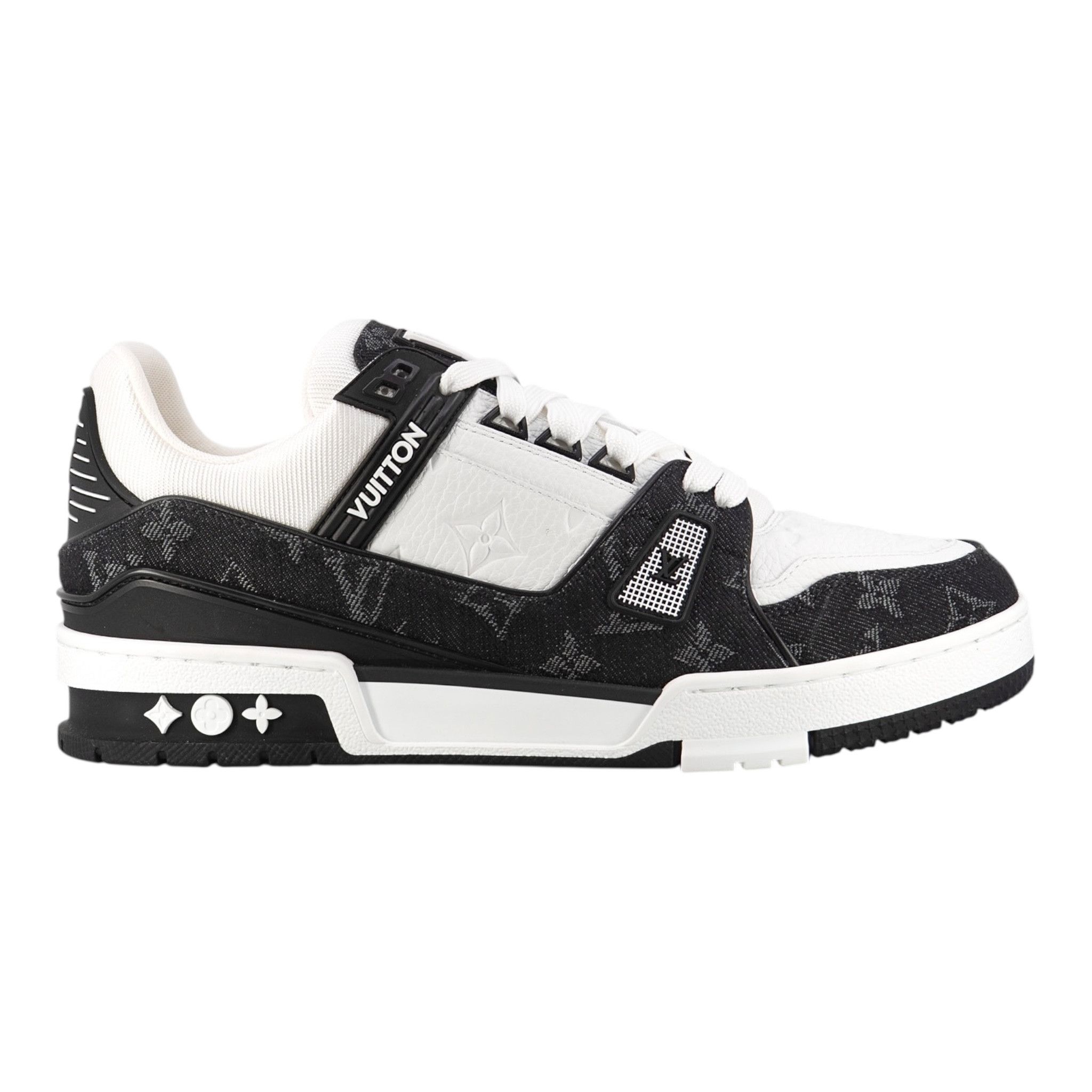 Louis Vuitton LV Trainer Low Monogram Denim Black White Size US 6.5 / EU 39-40 - 1 Thumbnail