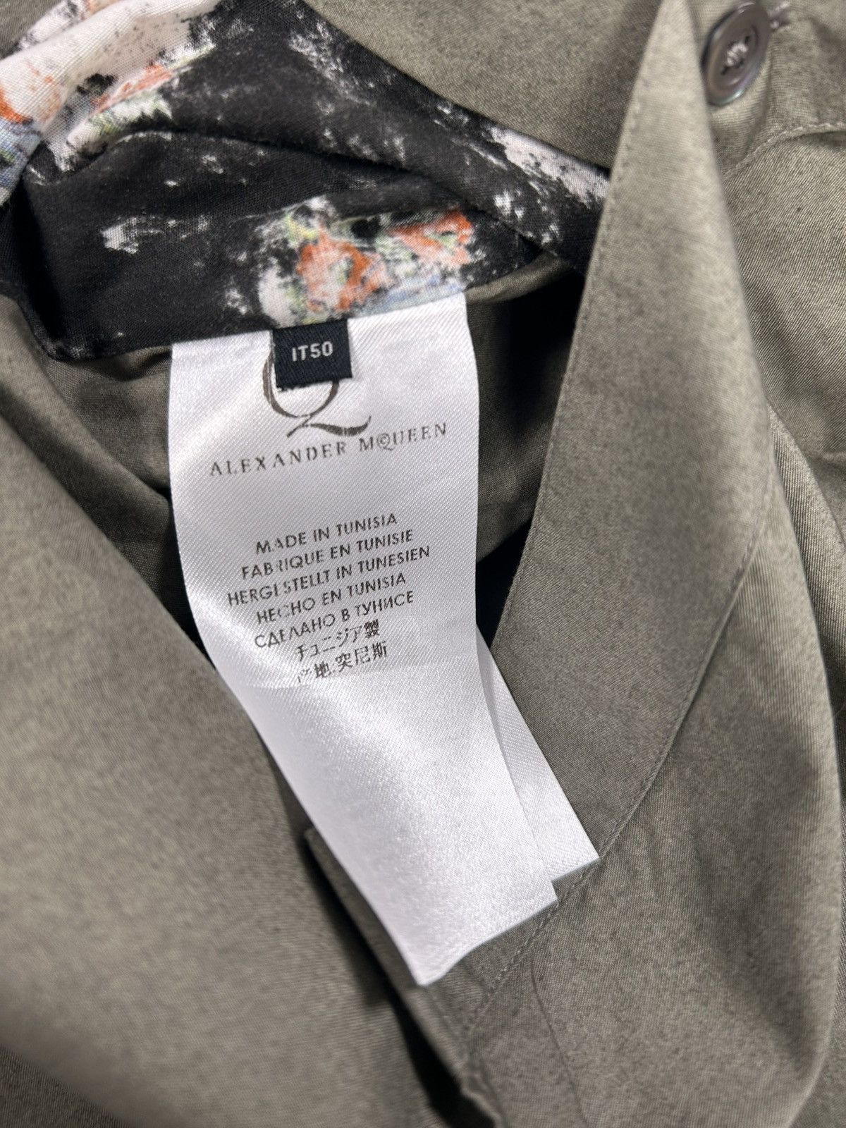 Alexander McQueen Alexander Mcqueen Patchwork Button Shirt Size US L / EU 52-54 / 3 - 12 Thumbnail