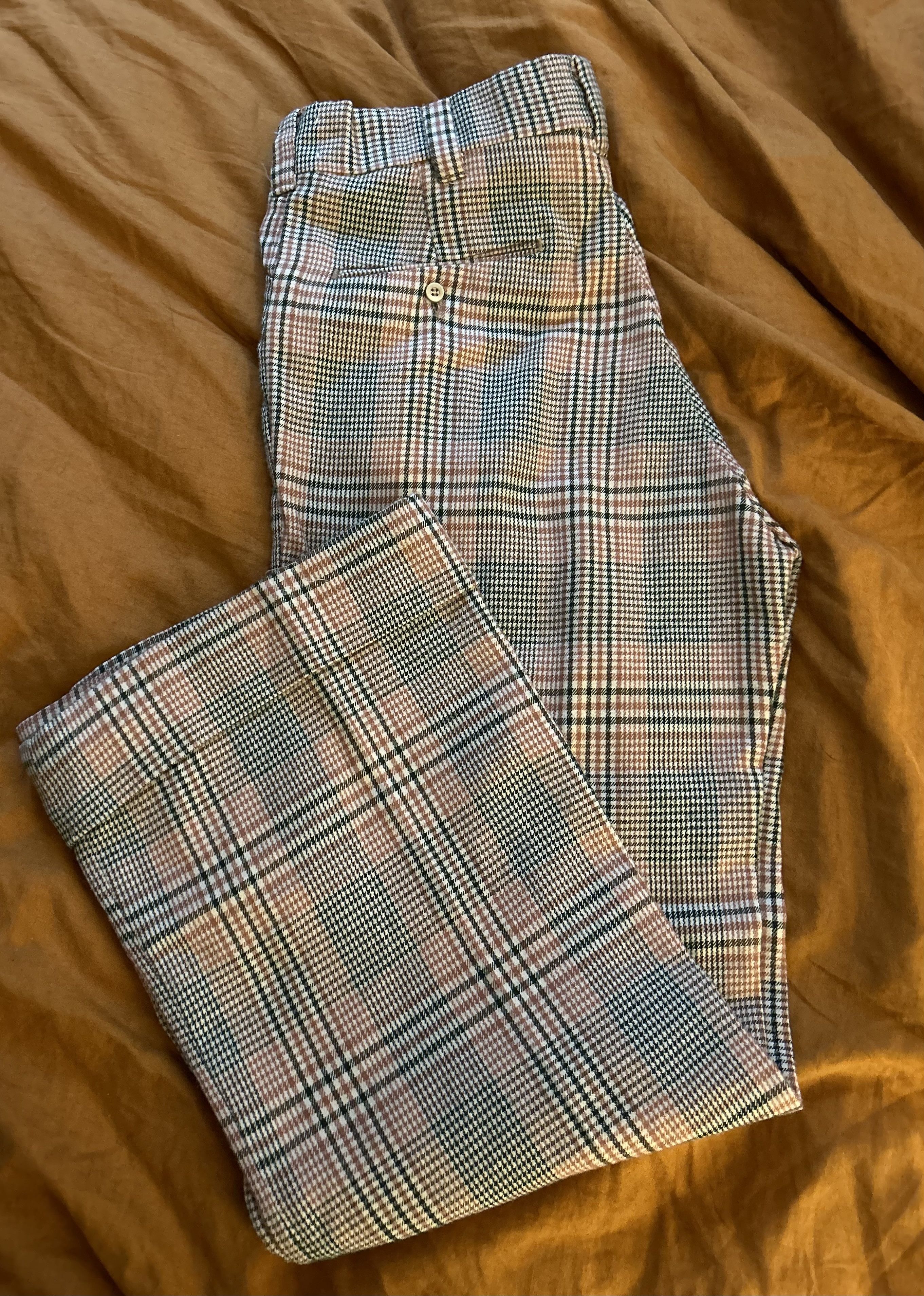 Wrangler VTG 1970s Wrangler Wide Leg Trousers Size US 34 / EU 50 - 3 Thumbnail