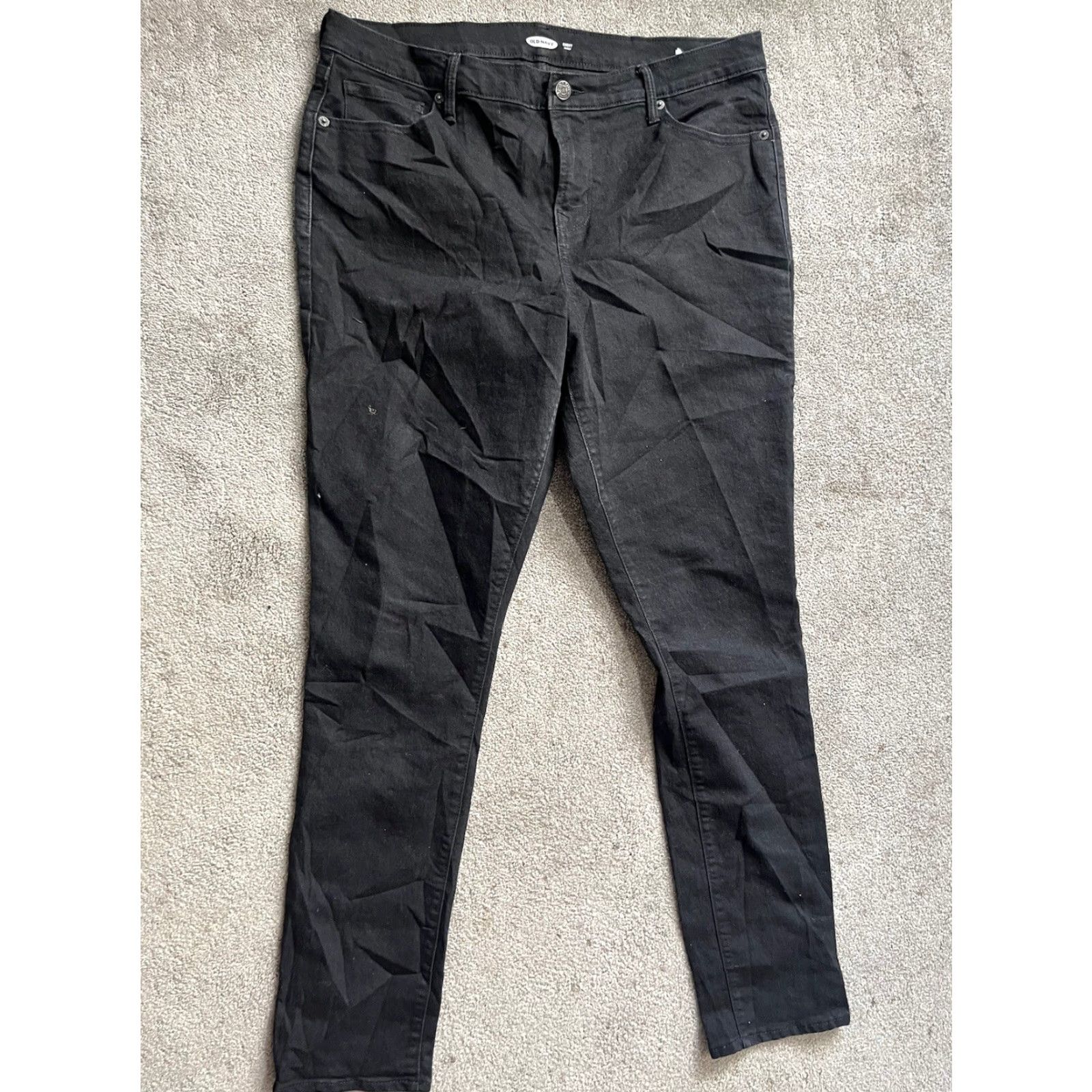 Old Navy Old Navy Womens 14 Tall Black Jeans Skinny Denim The Darling Ladies Size 36" / US 14 / IT 50 - 2 Thumbnail