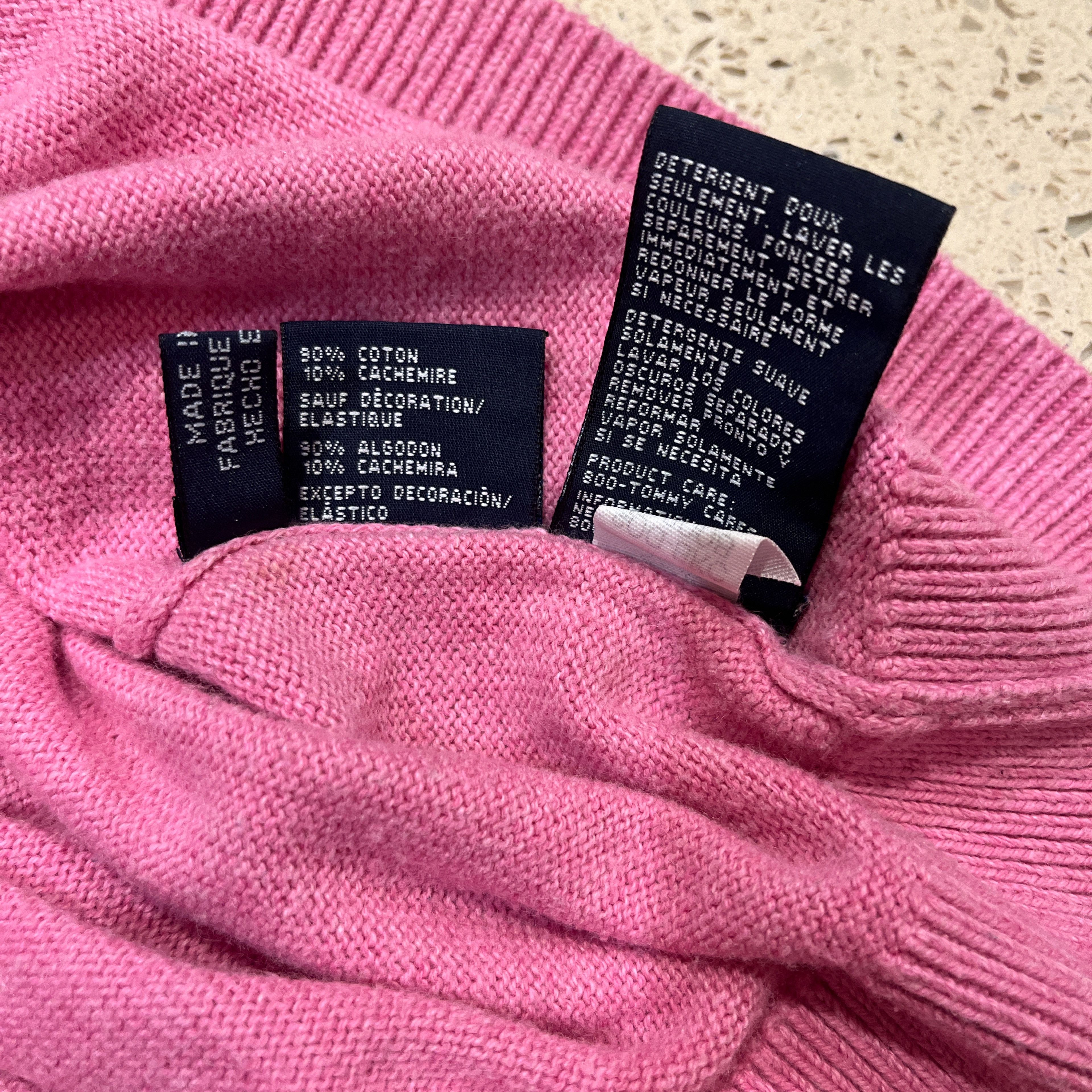 Tommy Hilfiger Smart Casual Cashmere Sweater Size US L / EU 52-54 / 3 - 2 Thumbnail