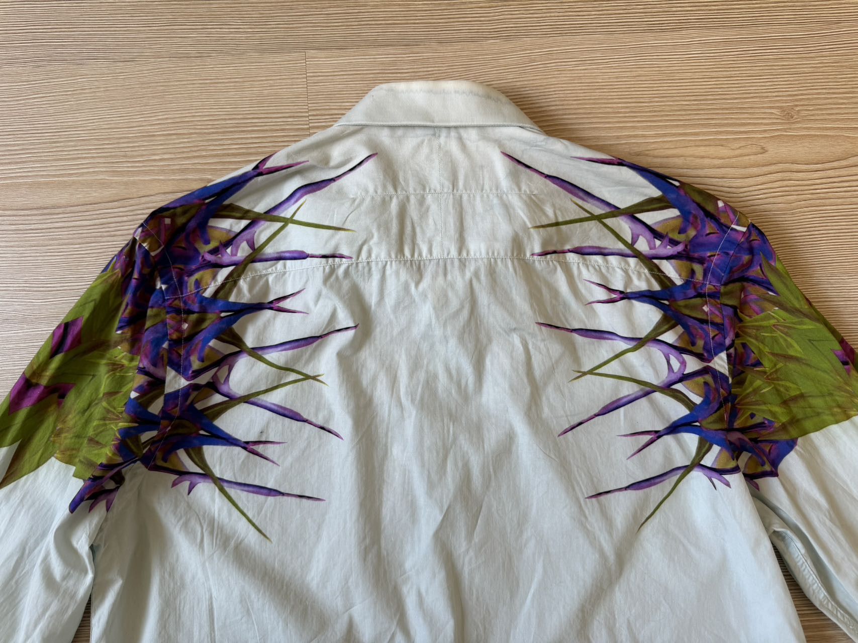 Givenchy S/S 2012 Givenchy Birds of Paradise Button-up Shirt Size US L / EU 52-54 / 3 - 6 Thumbnail