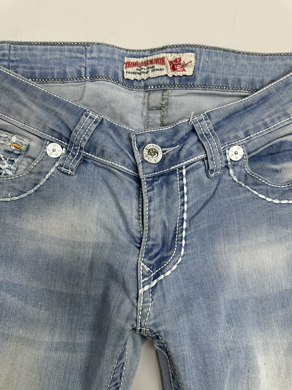 True Religion Vintage True Religion Slim Pants Distressed Y2k Japanese GOA Size 27" / US 4 / IT 40 - 8 Thumbnail