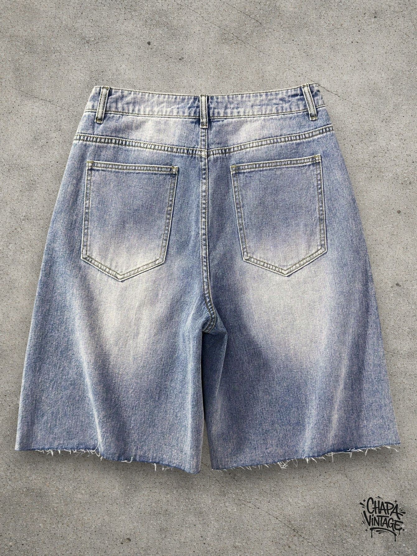 Japanese Brand Washed ripped shorts Size US 32 / EU 48 - 3 Thumbnail