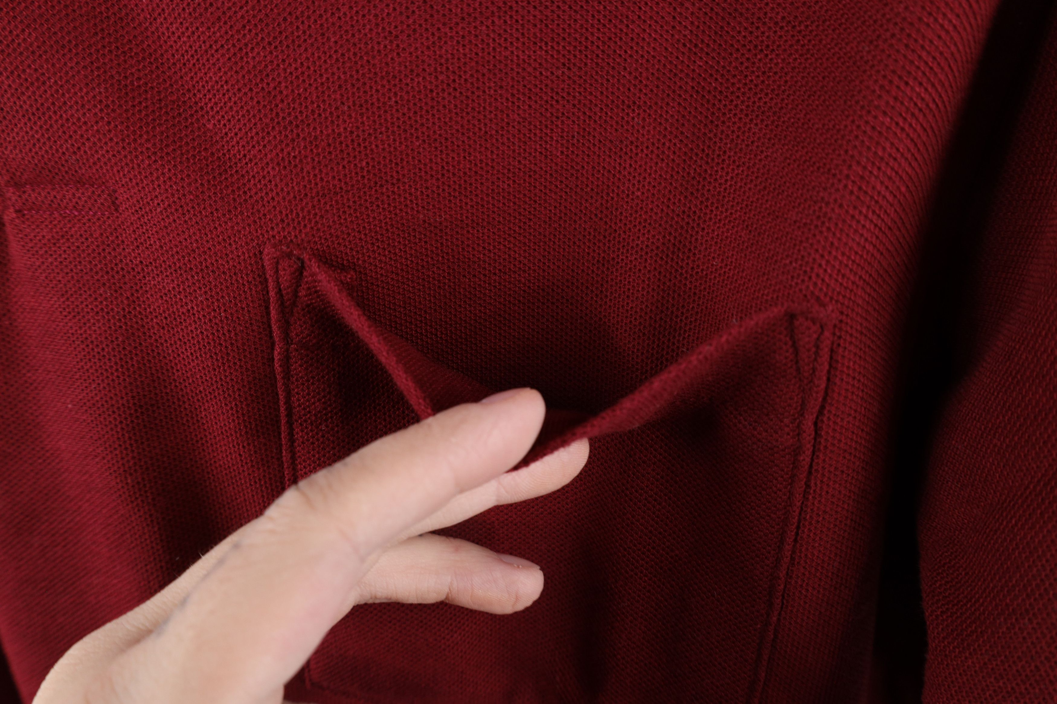 Vintage Vintage 70s Streetwear Knit Short Sleeve Polo Shirt Red USA Size US M / EU 48-50 / 2 - 5 Thumbnail