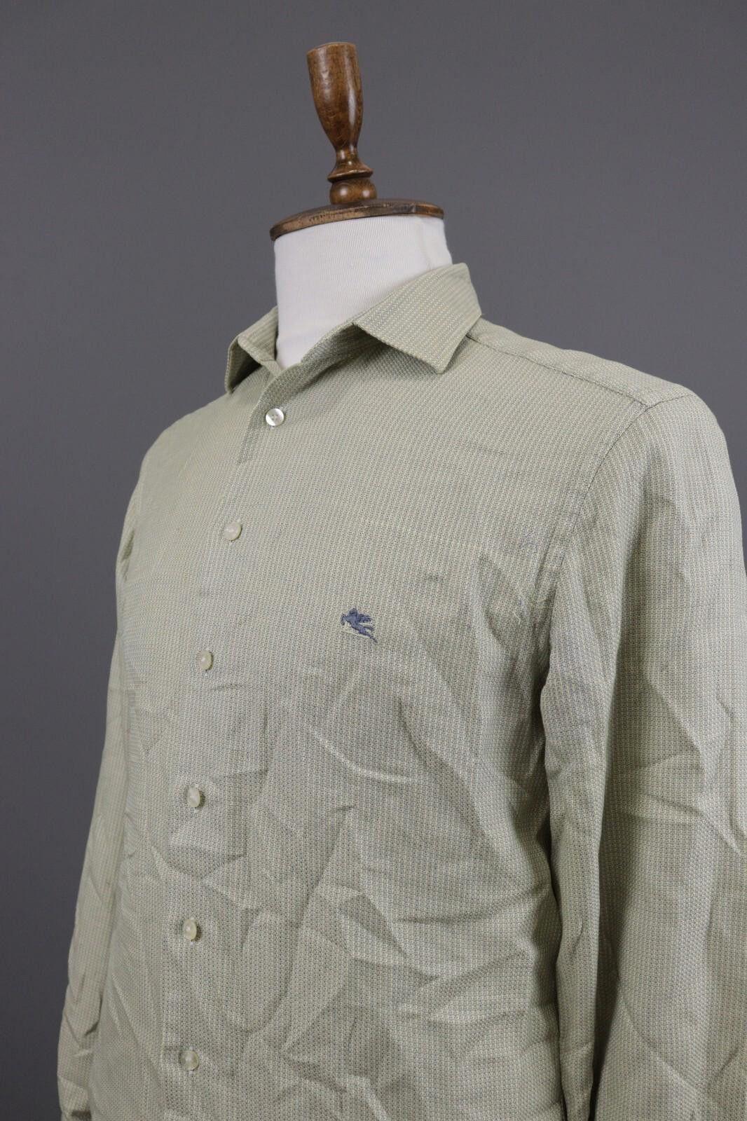 Etro Etro Milano Yellow Printed Button Down Shirt Size 40 Size US M / EU 48-50 / 2 - 9 Thumbnail