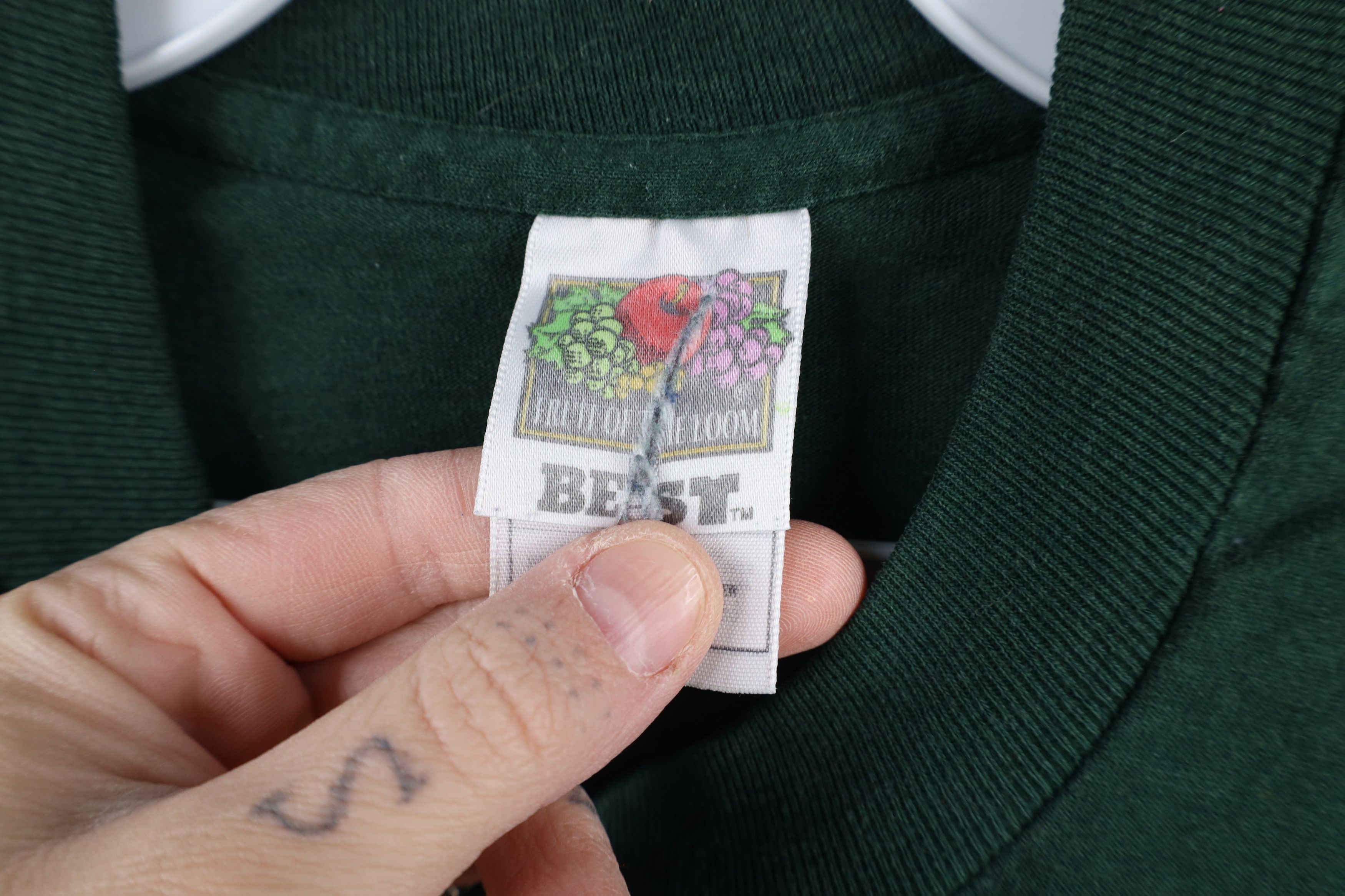 Vintage Vintage 90s Streetwear Long Sleeve T-Shirt Hunter Green Size US XXL / EU 58 / 5 - 6 Thumbnail