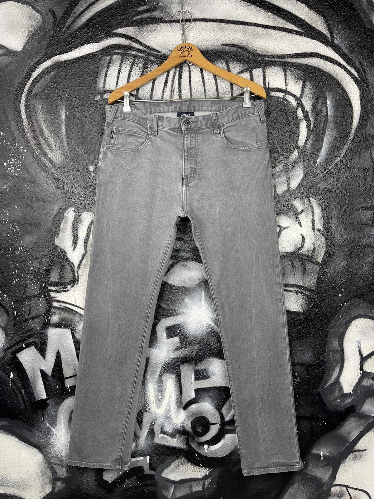 Armani Armani Jeans Grey Tapered Jeans Men’s Size W34 L32 Size US 34 / EU 50 - 3 Thumbnail