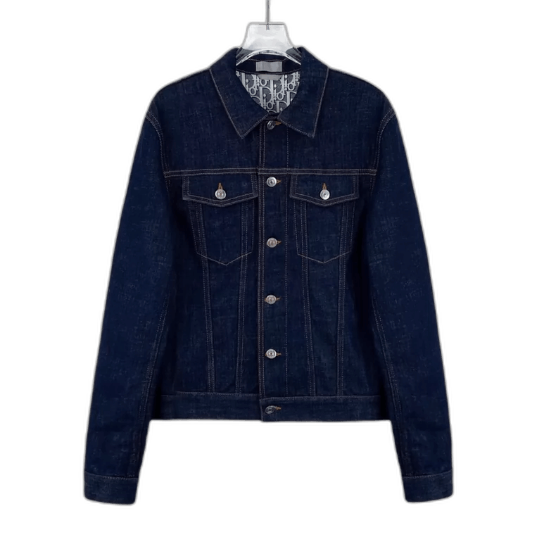 Dior Dior Blue Logo Cotton Denim Jacket-2505 Size US XS / EU 42 / 0 - 1 Thumbnail