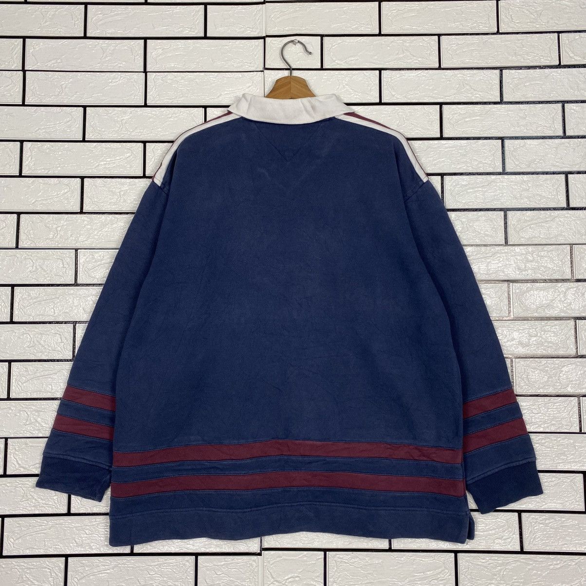 Japanese Brand 📌Vintage Polo Rugby Collar Sweatshirt Tommy Hilfiger Rare Size US L / EU 52-54 / 3 - 9 Thumbnail