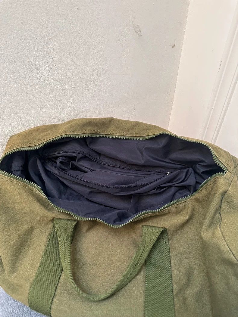 Yohji Yamamoto Yohji Yamamoto Army Green Canvas Travel Bag Cross Body Bag Size ONE SIZE - 5 Thumbnail