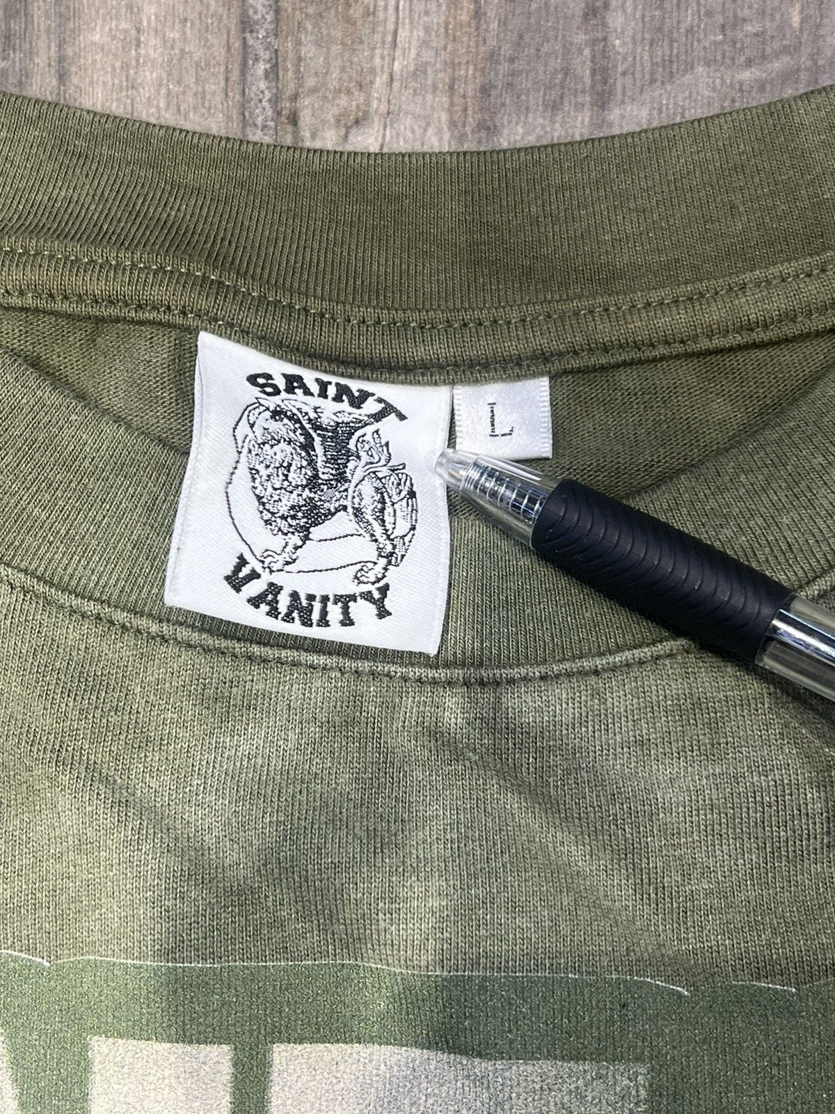 Saint Vanity SAINT VANITY “SAINT WAS HERE” TEE - SIZE LARGE - (GREEN) Size US L / EU 52-54 / 3 - 3 Thumbnail