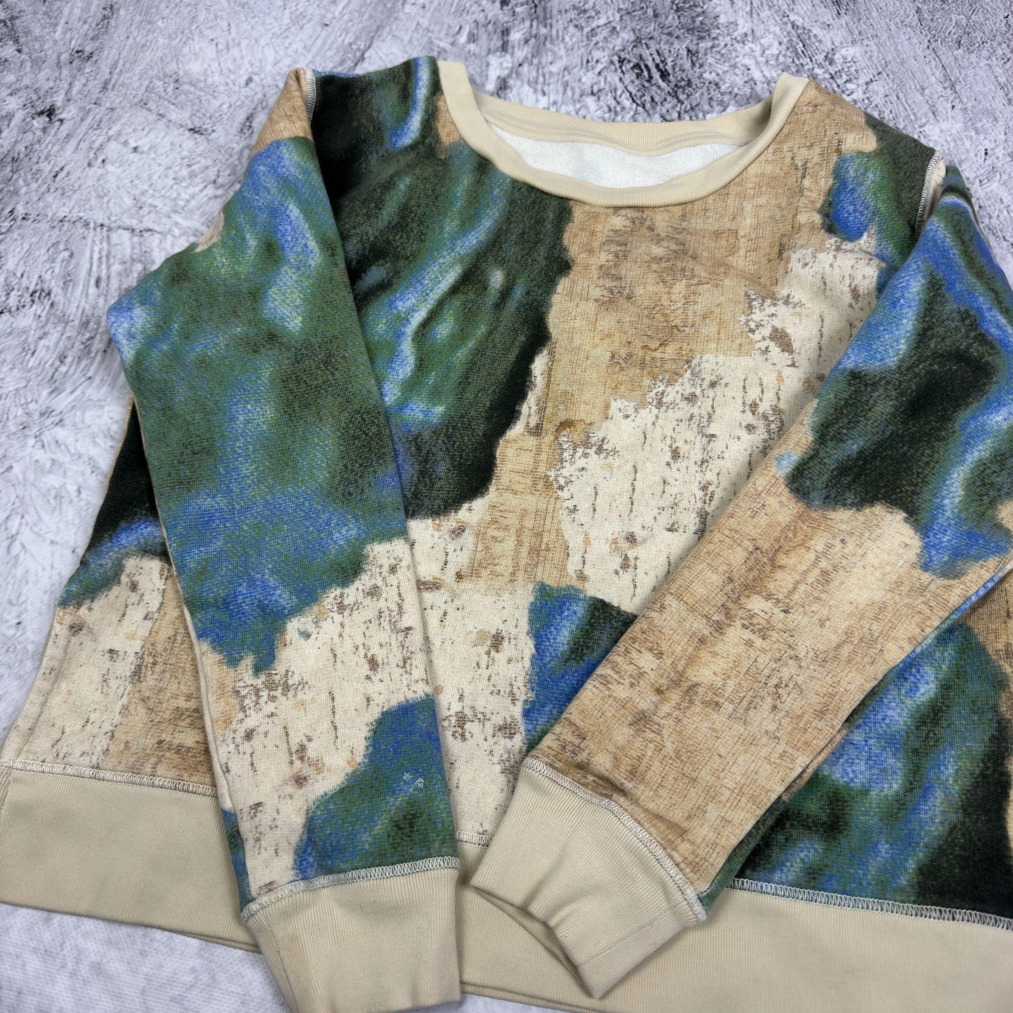 Acne Studios Acne Studios Womens Multicolor Angle Printed Sweatshirt Size S / US 4 / IT 40 - 10 Thumbnail