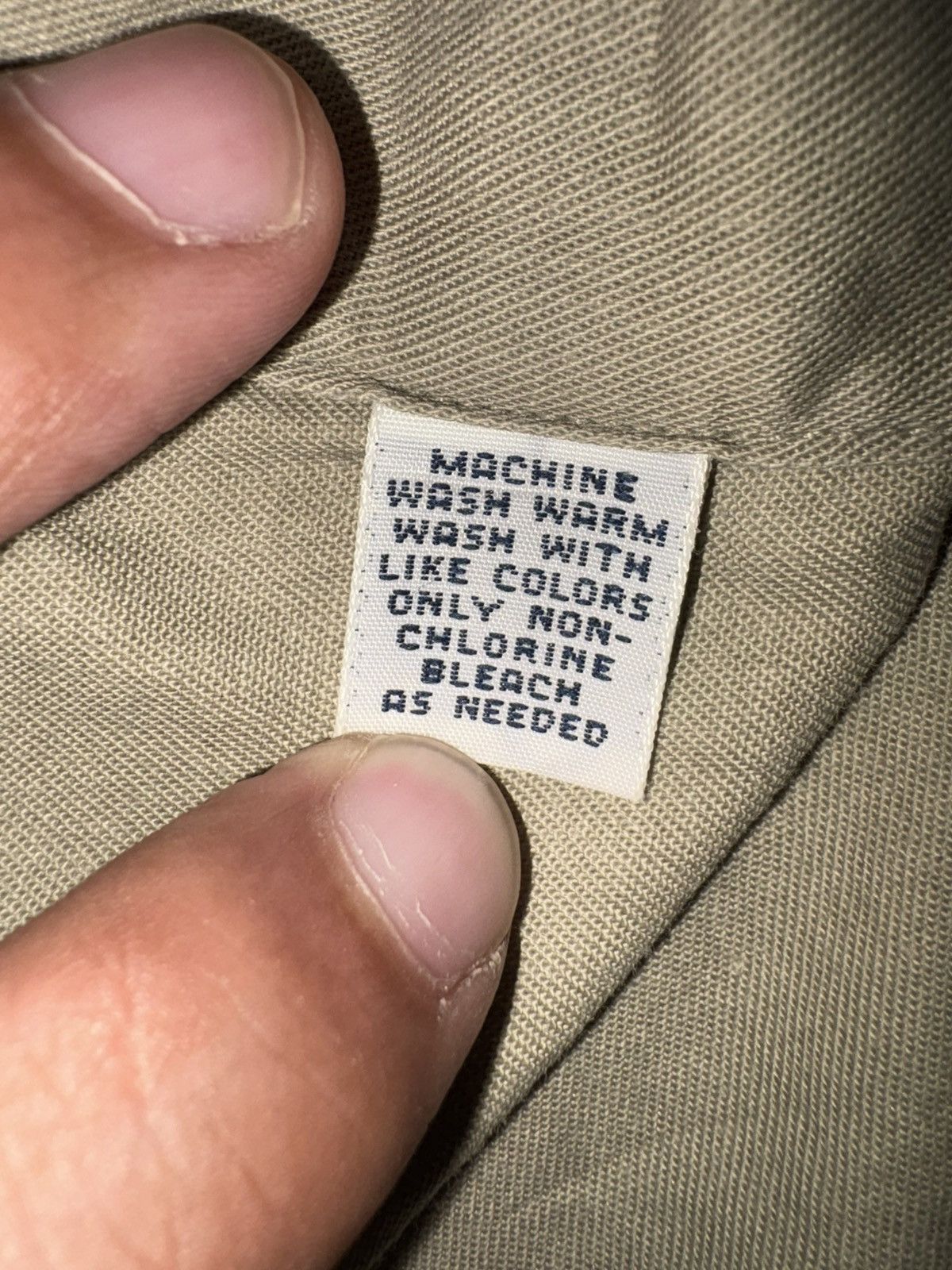 Ralph Lauren VTG Polo Ralph LaurenBlaire S/S Shirt Khaki Twill XL 90s/Y2K Size US XL / EU 56 / 4 - 9 Thumbnail