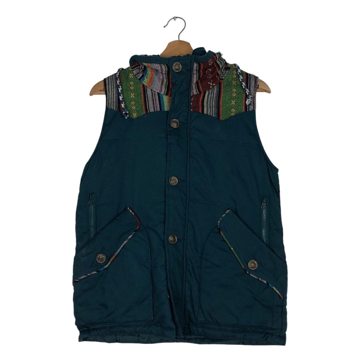 Japanese Brand 📌Vintage Vest Chimayo Design Navajo Power To The People Size US M / EU 48-50 / 2 - 13 Thumbnail