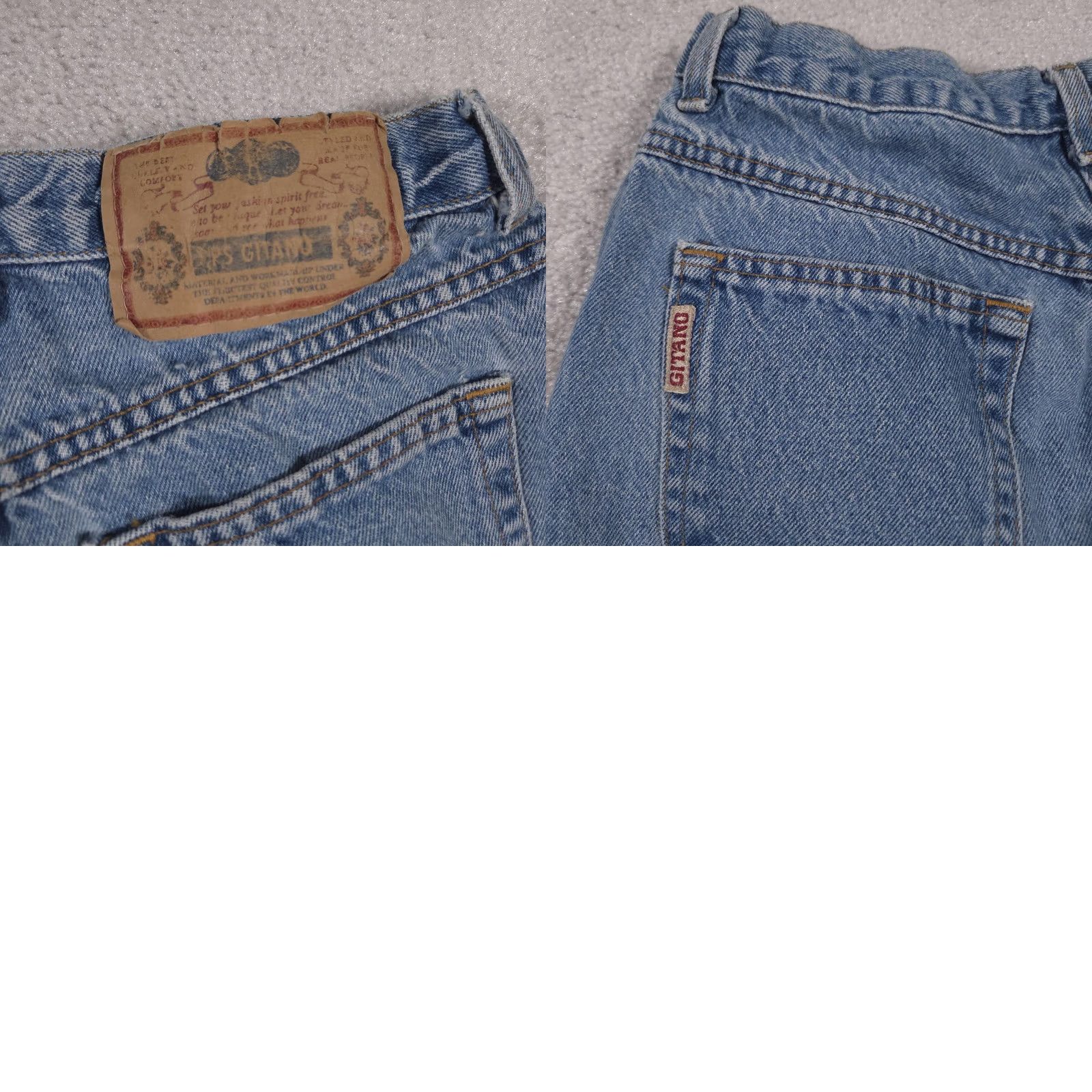 Vintage VINTAGE Gitano Jeans Womens 12 Short High Rise Tapered Denim 90s Blue Jeans Womens Size 34" / US 12 / IT 48 - 10 Thumbnail