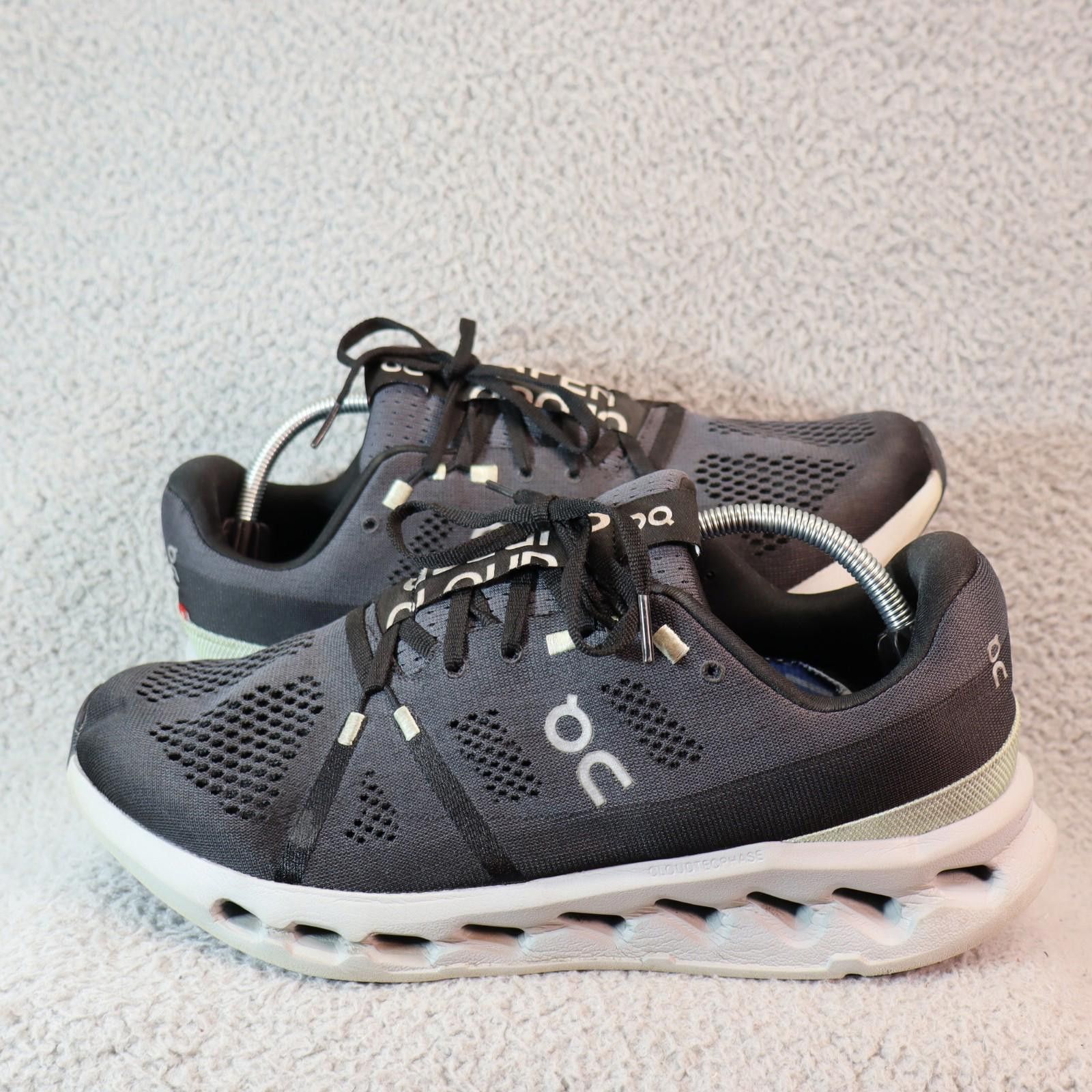 On Cloudsurfer Shoes Mens Size 12 Black CloudTec Cushion