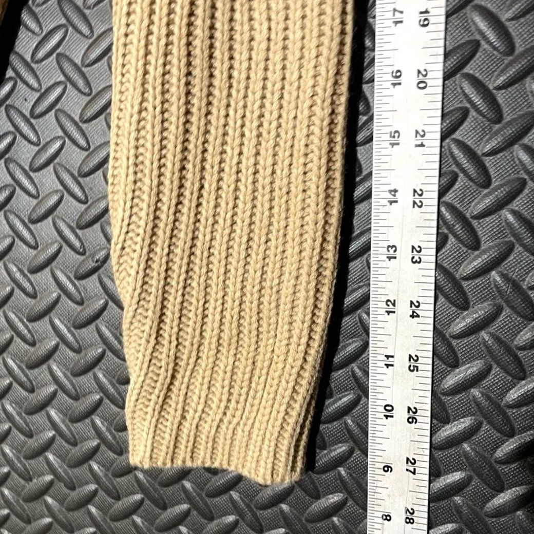 Vintage VINTAGE Style & Co Asymmetrical Zip Up Brown Knitted Sweater Women's XL Beige Full Zip Women XL Size XL / US 12-14 / IT 48-50 - 7 Thumbnail