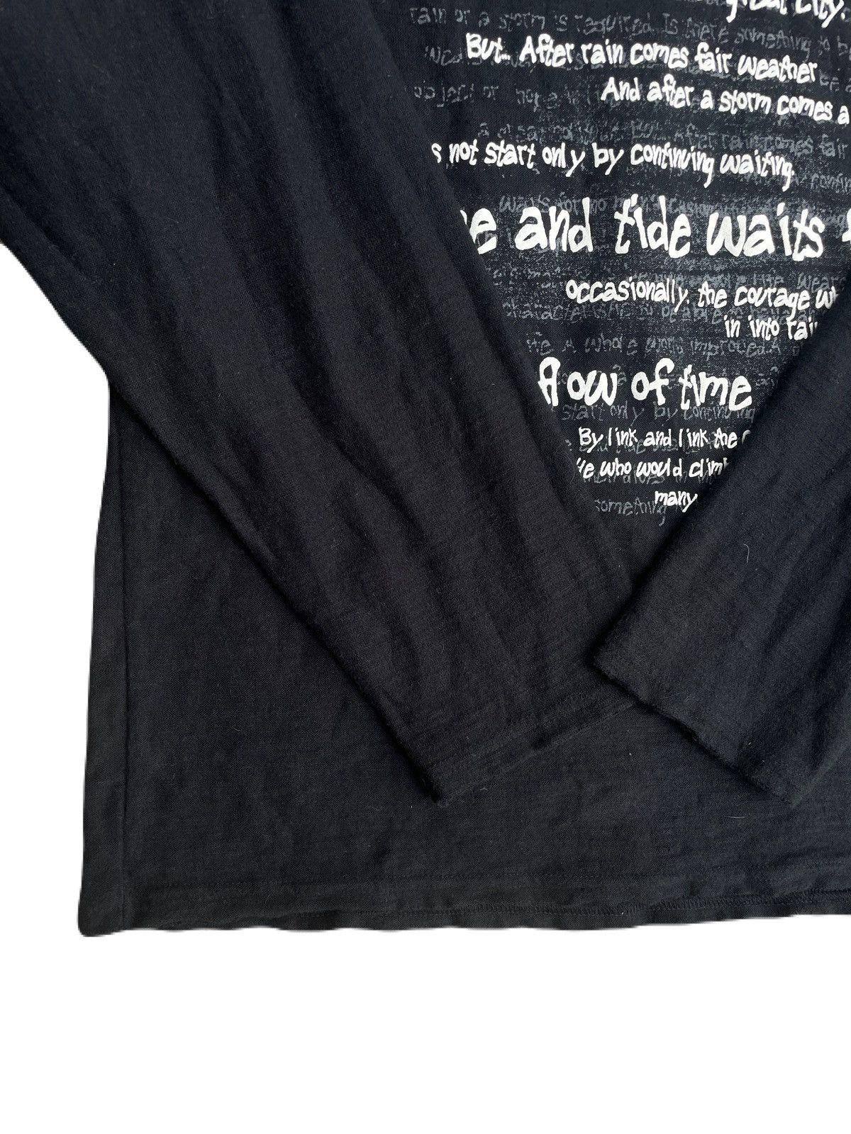 If Six Was Nine 2000s Japanese archive Lace-up Poem Long Sleeve Tee Vkei Size US S / EU 44-46 / 1 - 6 Thumbnail