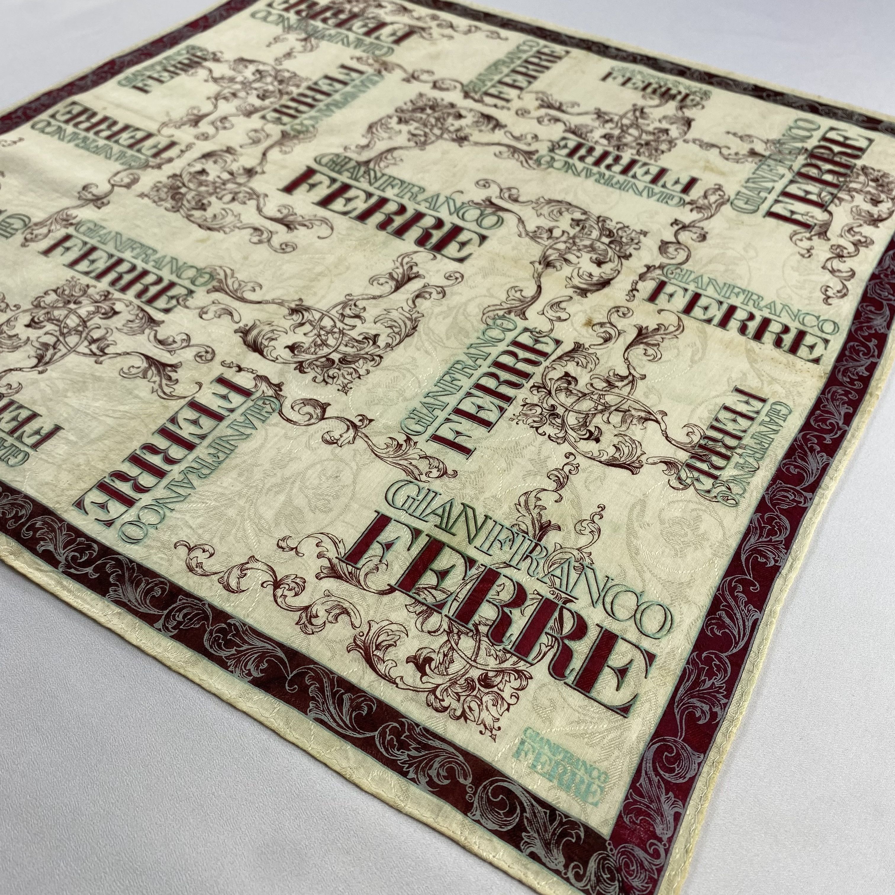 Gianfranco Ferre × Vintage Gianfranco Ferre Handkerchief / Neckerchief / Bandana-P1499 Size ONE SIZE - 2 Thumbnail