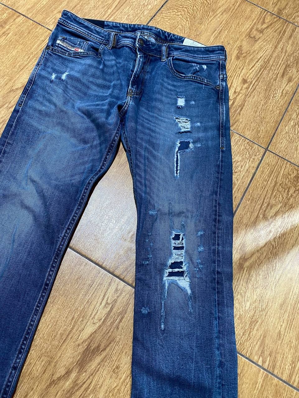 Diesel DIESEL THOMMER Stretch Slim Skinny Distressed Jeans Men Size US 33 - 9 Thumbnail