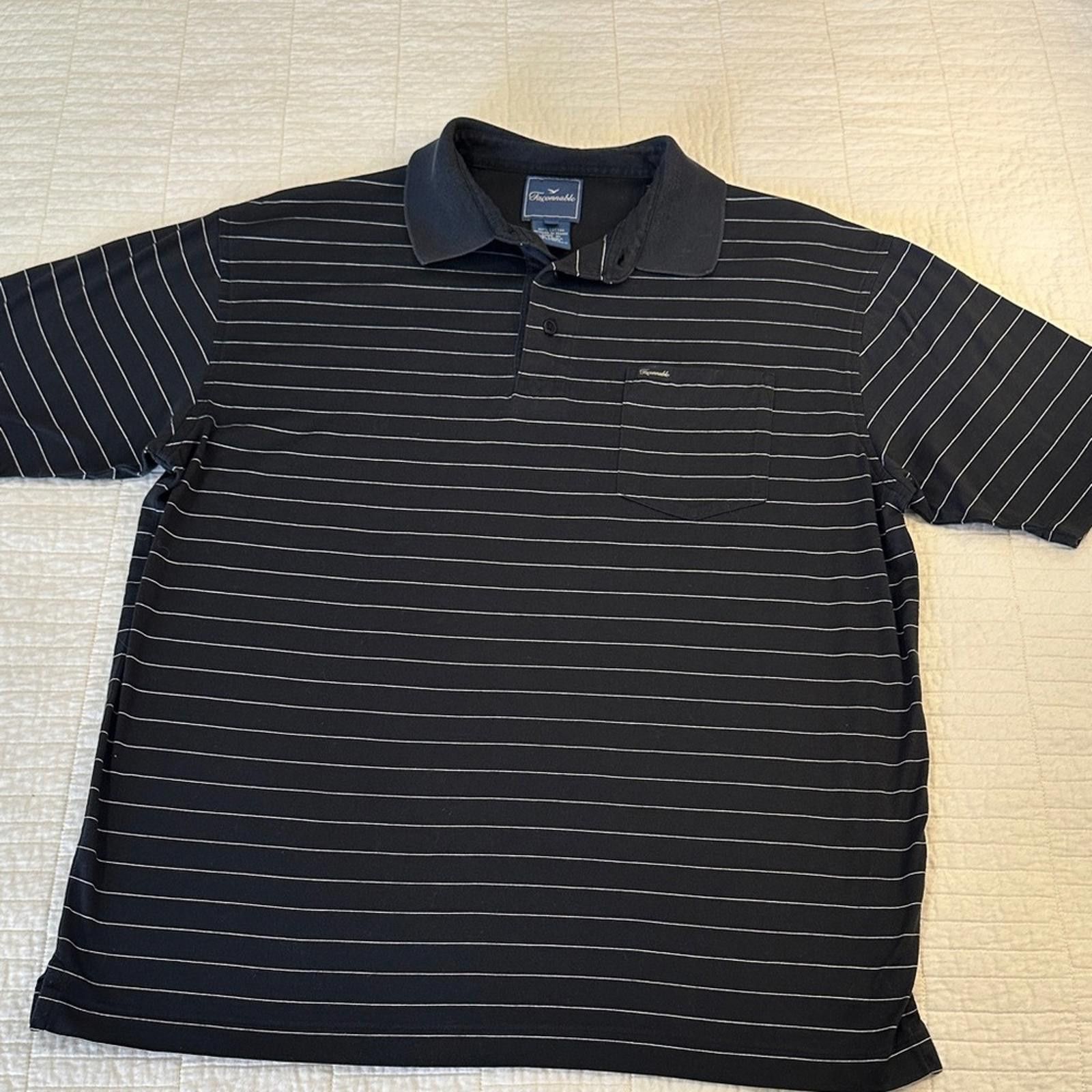 Faconnable Faconnable Medium Dress Shirt Short Sleeve Polo EUC Striped Size US M / EU 48-50 / 2 - 2 Thumbnail