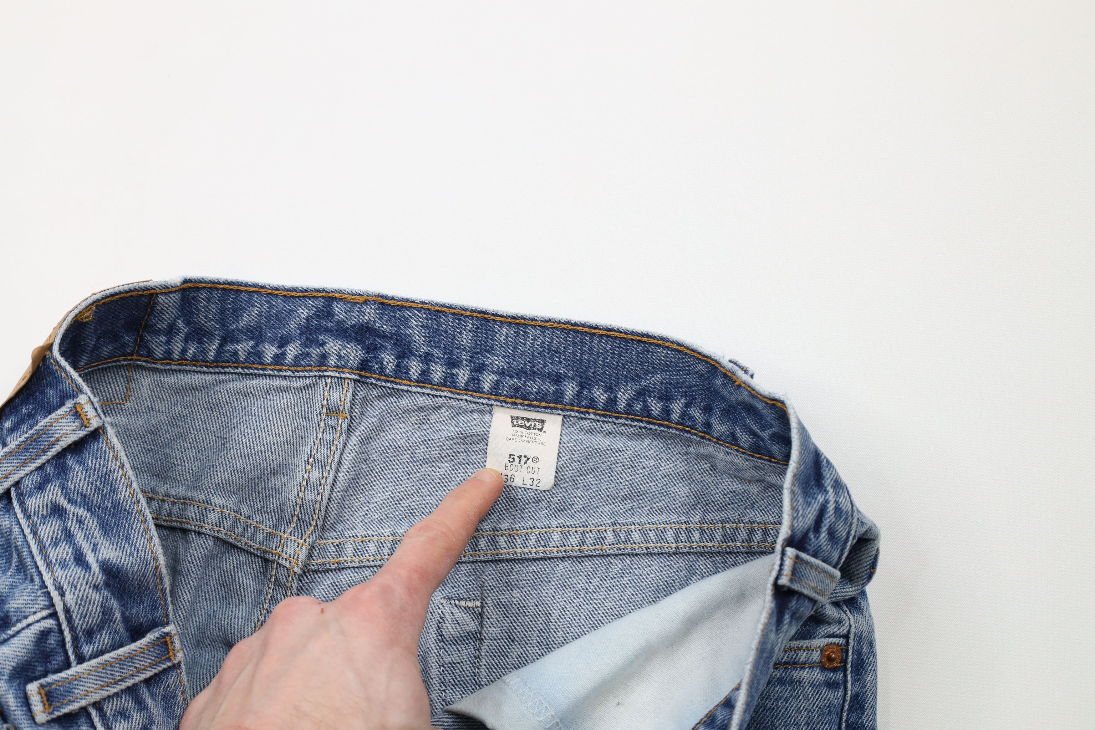 Levi's Vintage Y2K 2001 Levis 517 Flared Bootcut Denim Jeans USA Size US 38 / EU 54 - 8 Thumbnail