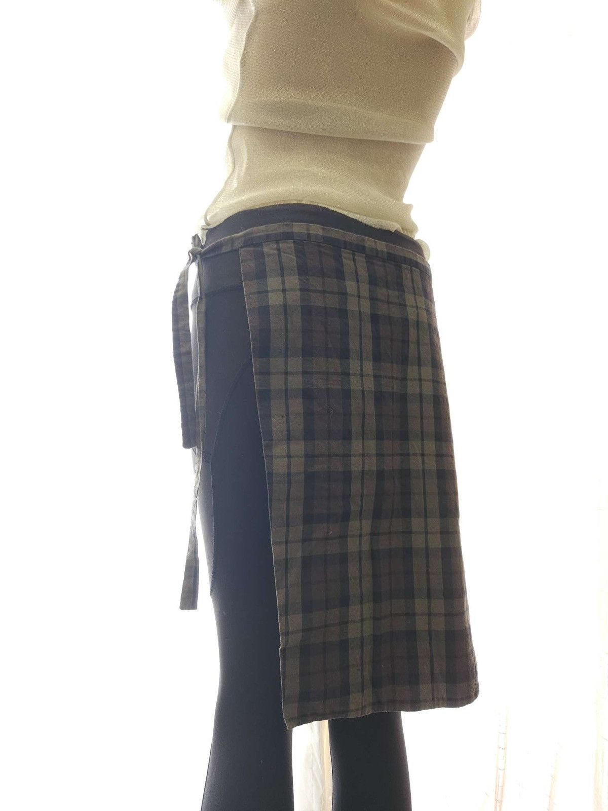 Vintage Rare Vintage Tie Wrap Skirt Cropped Pants Set By Whiplë Size 29" - 18 Thumbnail