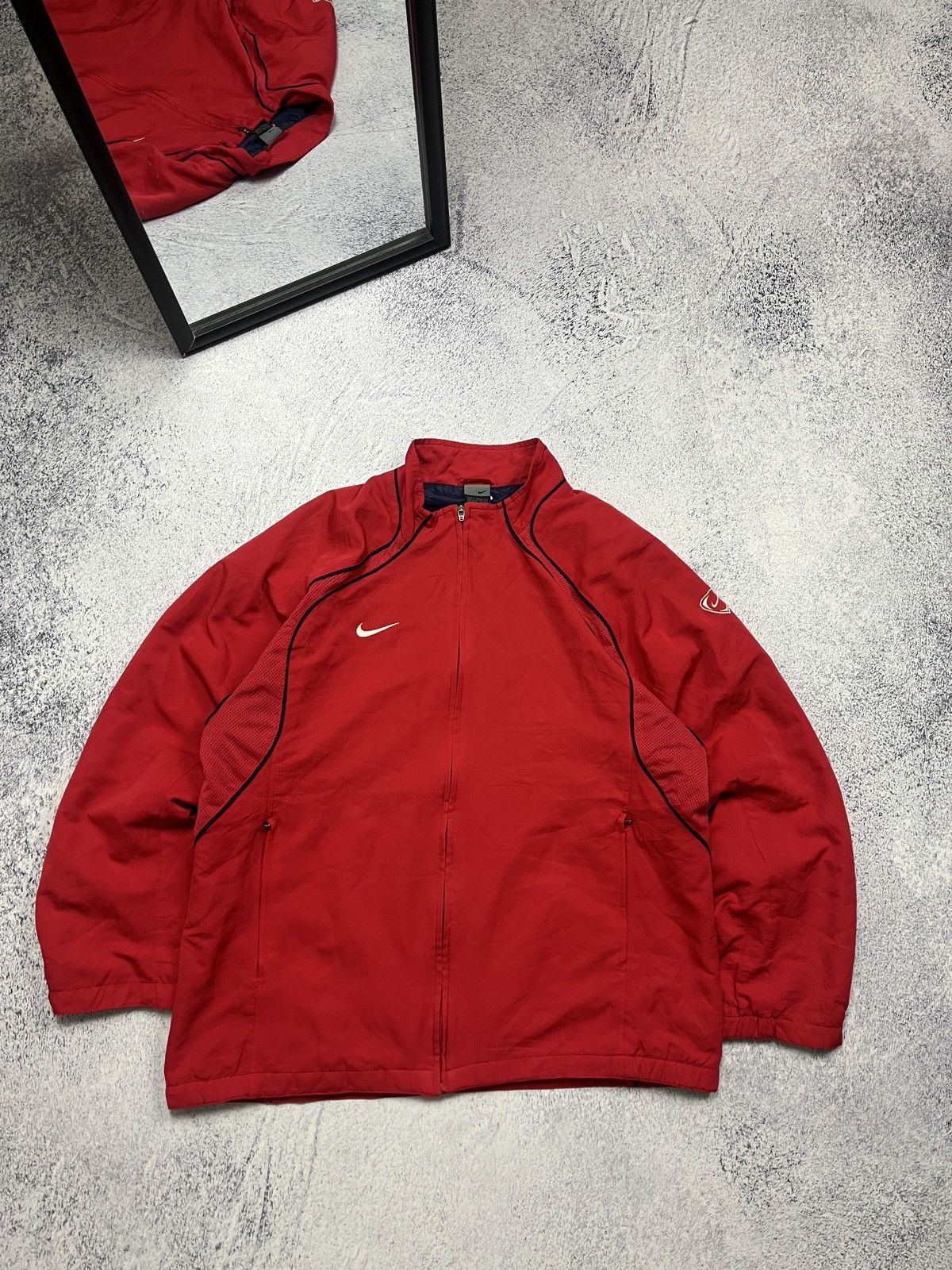 Nike Vintage 90s Nike KNVB Netherlands Football Track Jacket Rare Size US L / EU 52-54 / 3 - 1 Thumbnail
