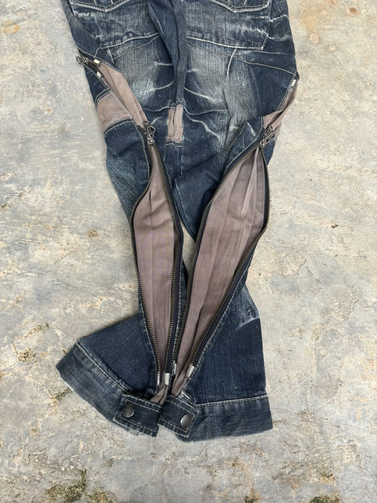 If Six Was Nine × Japanese Brand × PPFM PPFM Multi Zipper Ifsixwasnine Lgb Style Jeans Size US 29 - 12 Thumbnail