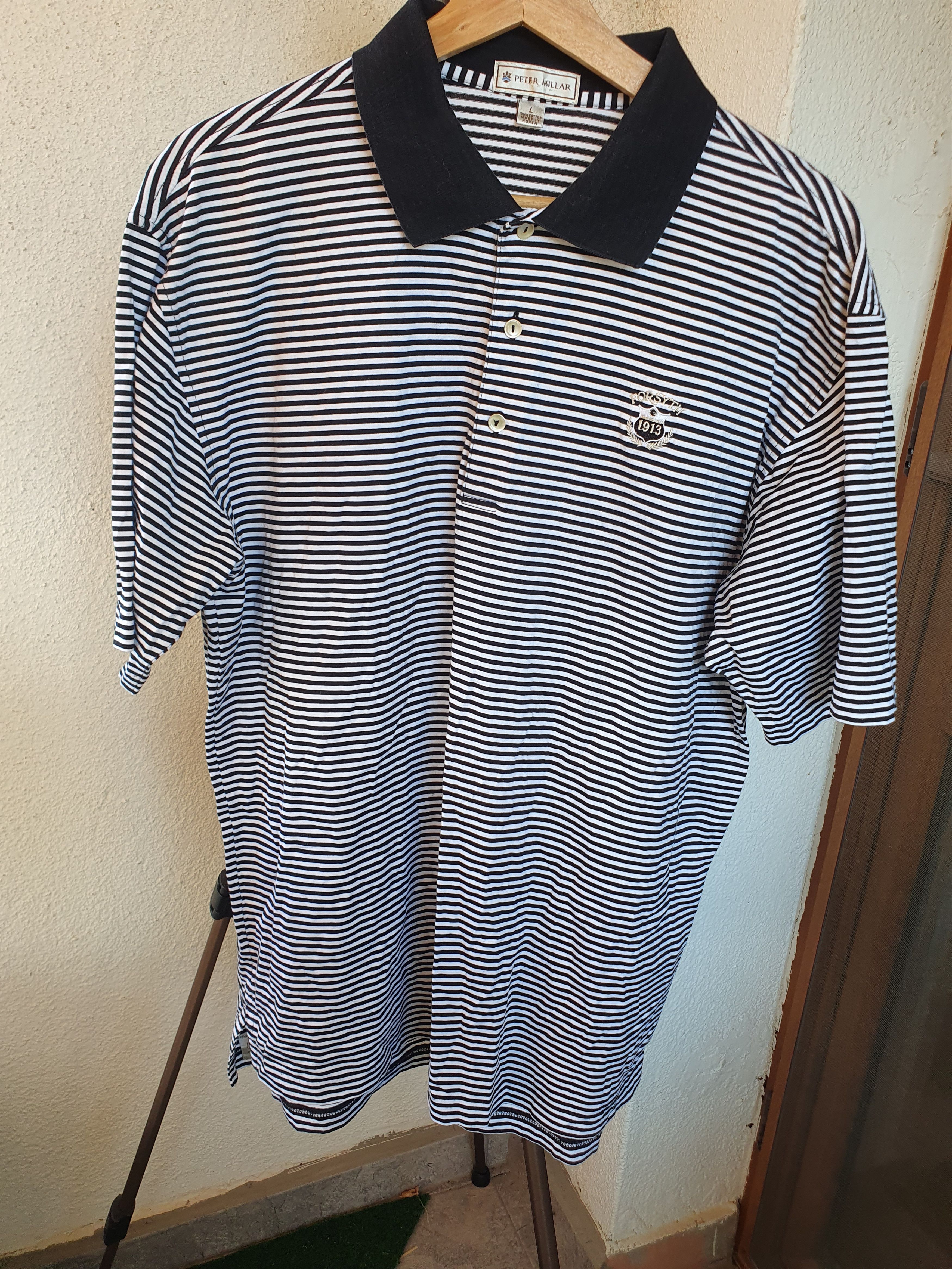 Peter Millar Peter Millar Forsyth Golf Course Striped Polo t-shirt sz L Size US L / EU 52-54 / 3 - 5 Thumbnail