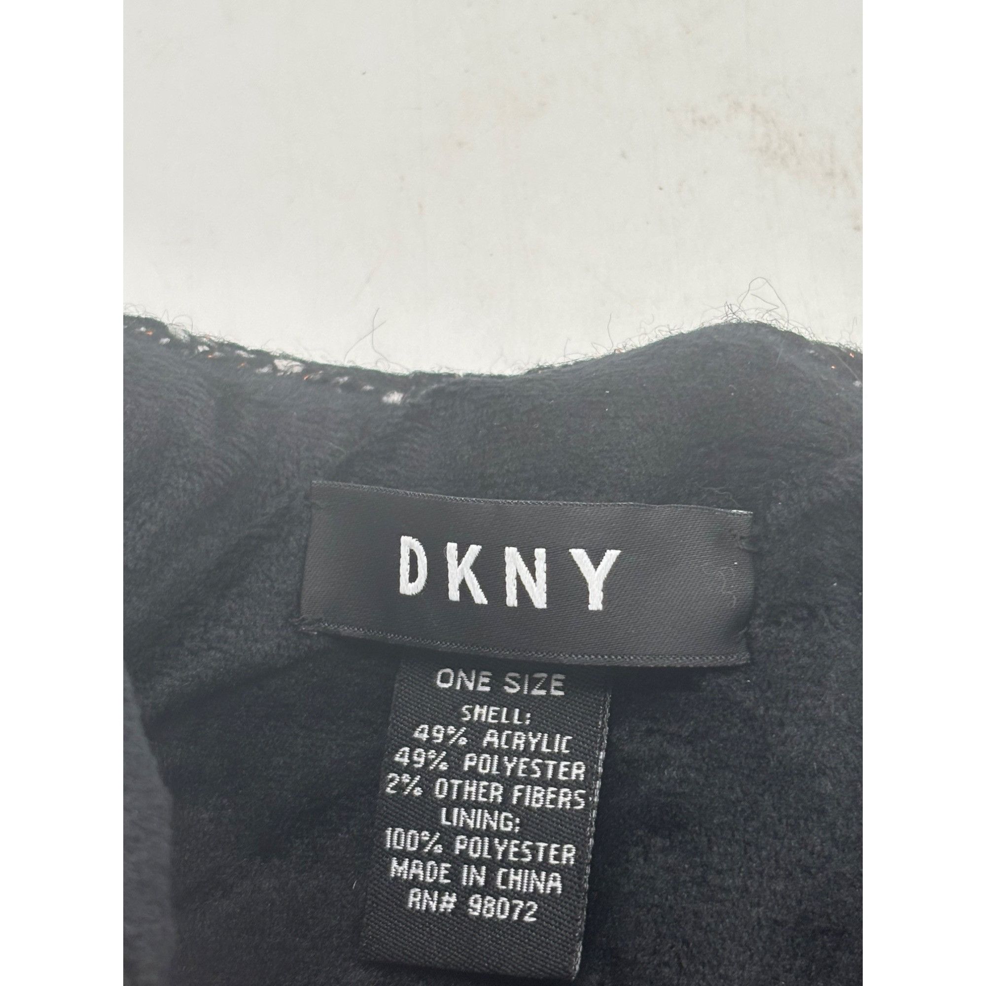 DKNY DKNY Fleece-Lined Headband, Black, OS Size ONE SIZE - 4 Thumbnail