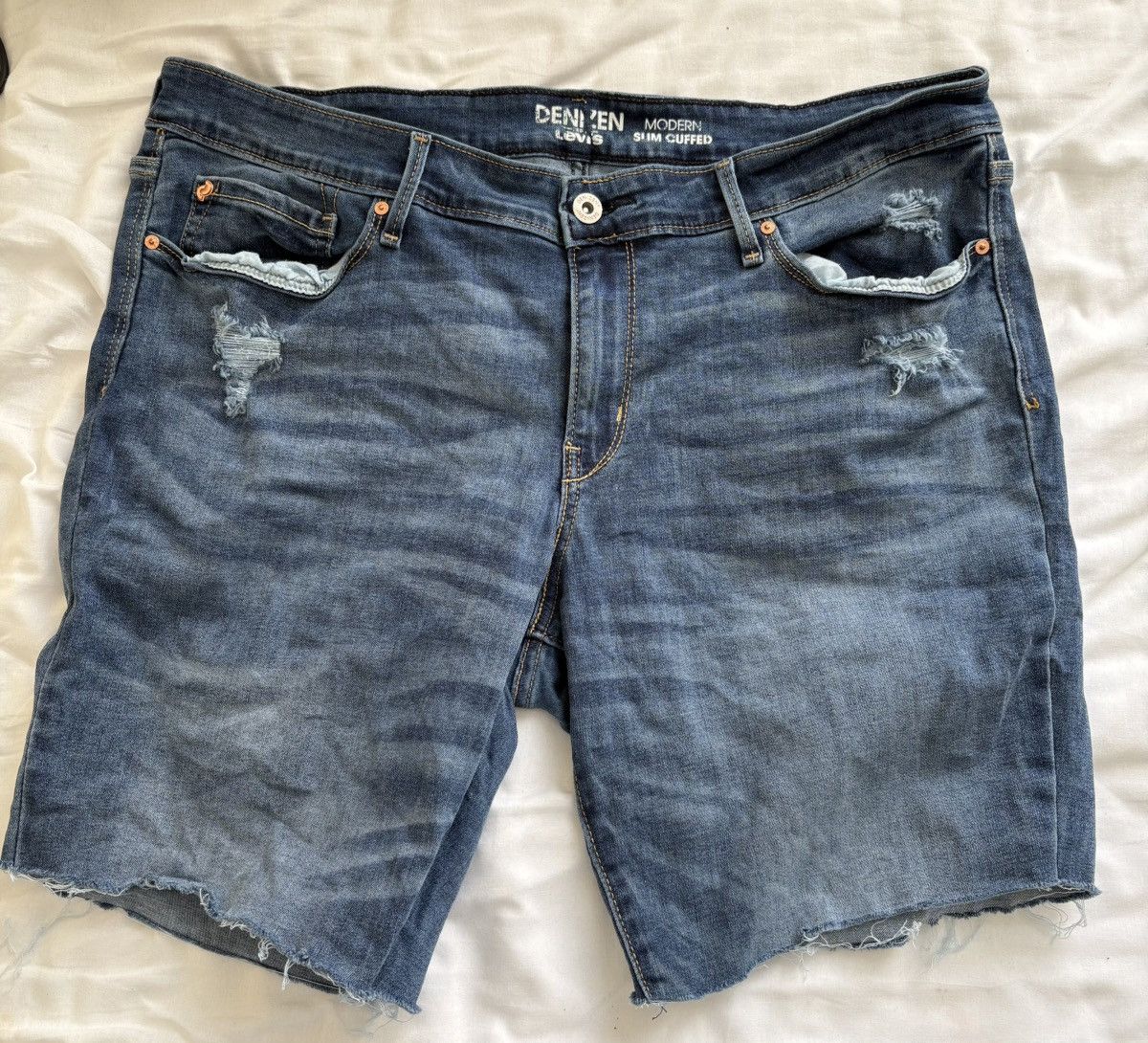 Levi's Levi’s Denizen Modern Slim Cuffed denim shorts W36 Size 36" / US 14 / IT 50 - 1 Thumbnail