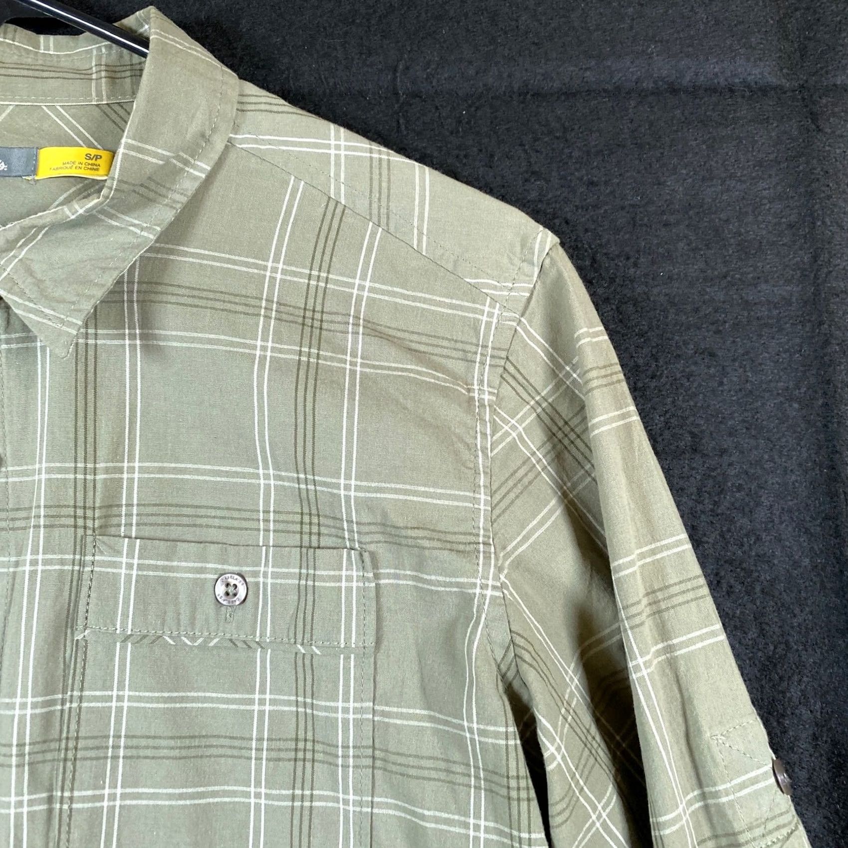 Vintage Cabela's Mens Shirt Green Plaid Button-Down Long Sleeve Outdoor Pockets Small Size US S / EU 44-46 / 1 - 4 Thumbnail