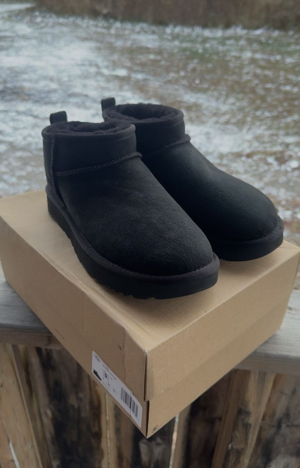 Ugg Women’s Black UGG Classic Mini Ultras, Size 9 Size US 9 / IT 39 - 5 Thumbnail
