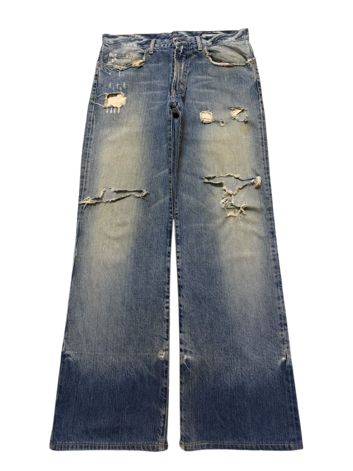 Chip & Pepper Vintage 90s Usa Chip & Pepper Mud Wash Distressed Wide Leg Size US 34 / EU 50 - 1 Thumbnail