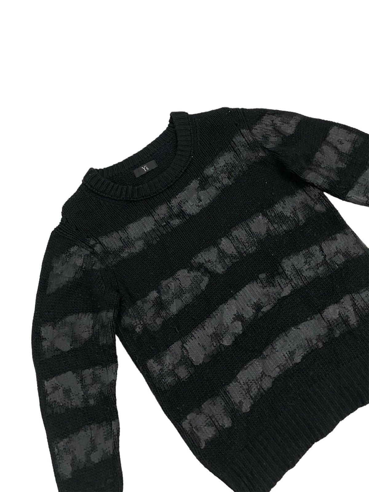 Yohji Yamamoto Archival Y’s By Yohji Yamamoto Stripe Coated Knitwear Size US M / EU 48-50 / 2 - 3 Thumbnail