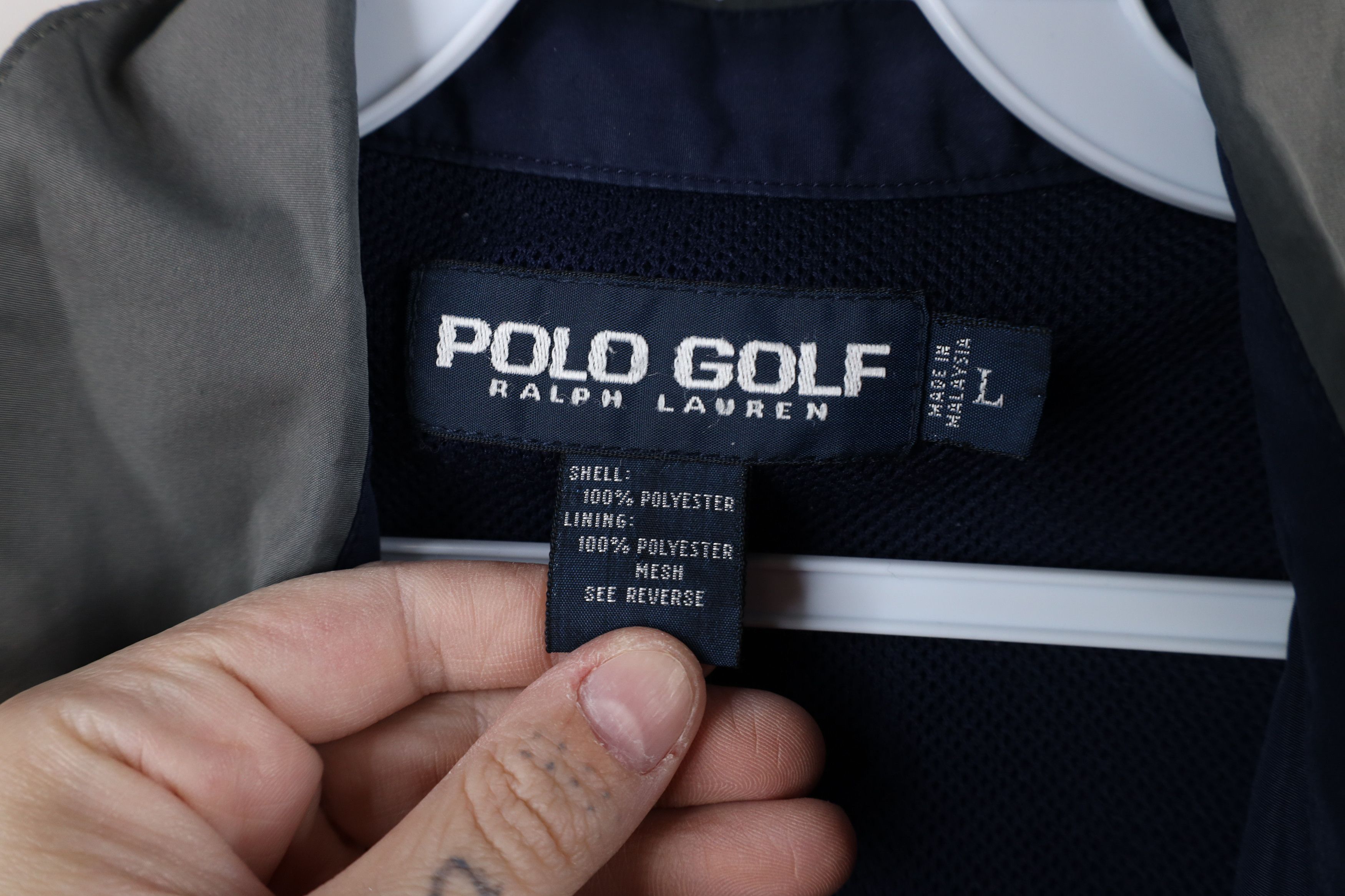 Ralph Lauren × Vintage Vtg 90s Polo Golf Ralph Lauren Windbreaker Jacket AS IS Size US L / EU 52-54 / 3 - 9 Thumbnail