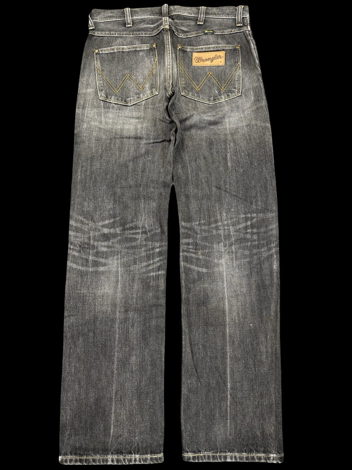 Wrangler 💥90s Style💥Vintage Wrangler Black Wash Fades Denim F866 Size US 32 / EU 48 - 2 Thumbnail