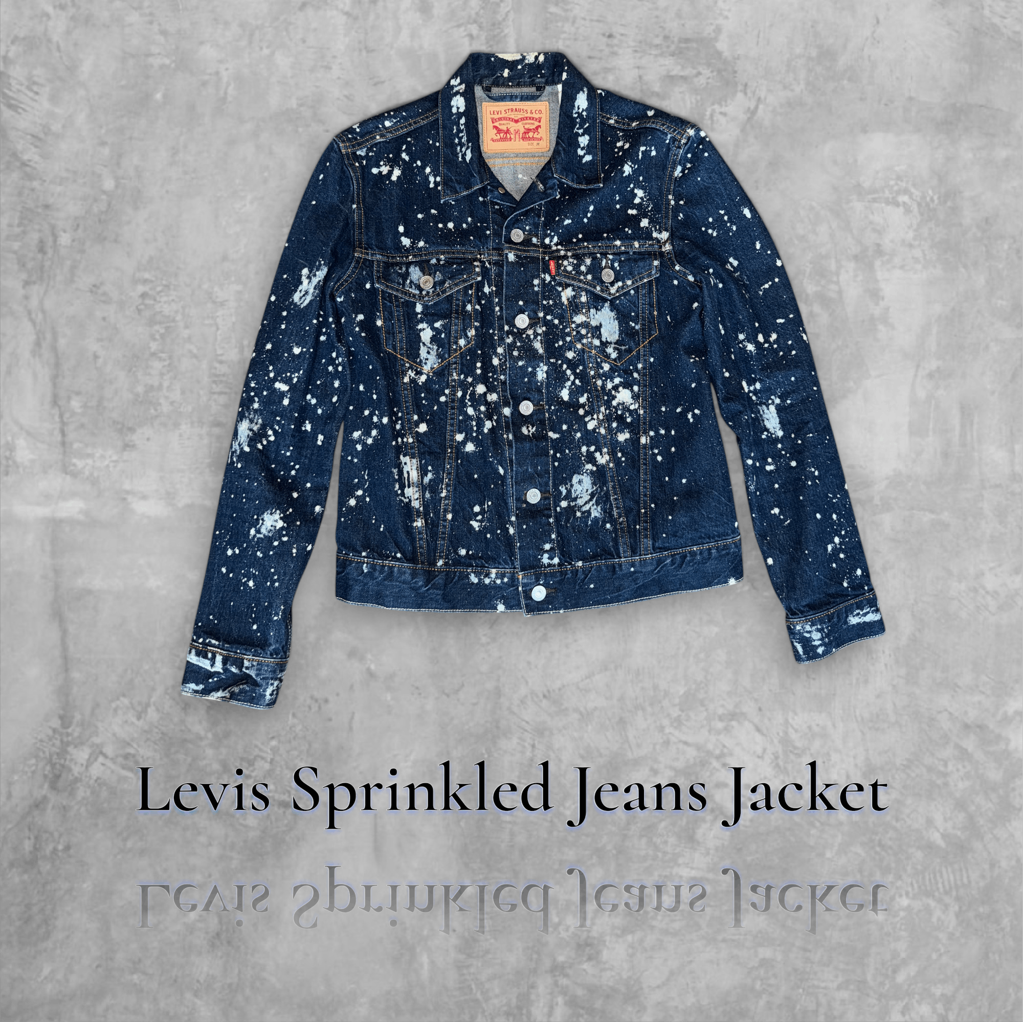 Levi's Vintage Clothing evi’s - "Sprinkled" Paint Splatter Denim Jacket Size US M / EU 48-50 / 2 - 1 Thumbnail
