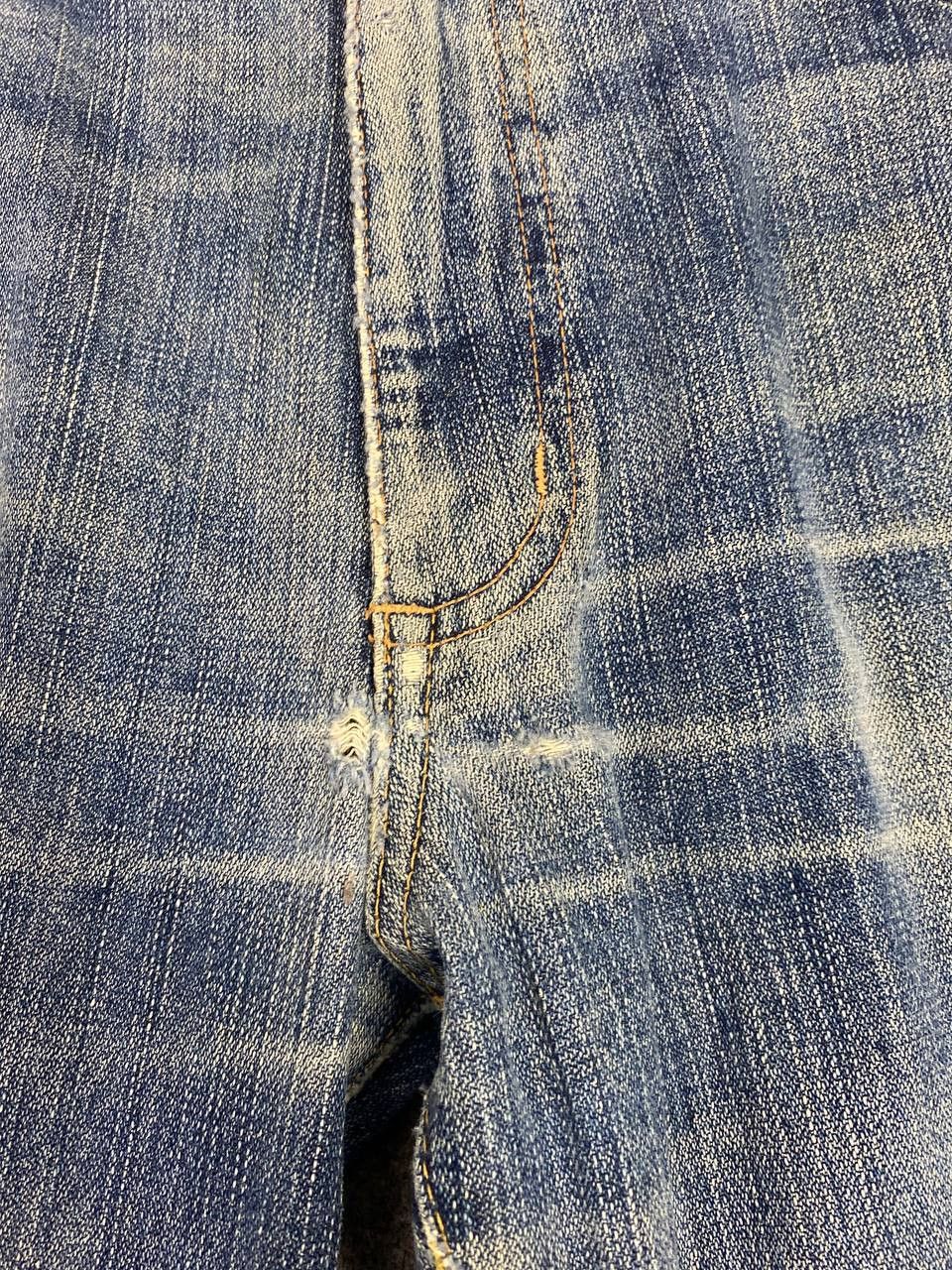 Vintage vintage wrangler distressed denim nice design Size US 34 / EU 50 - 12 Thumbnail