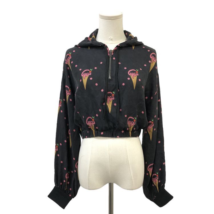 Gucci Gucci Ice Cream Print Silk Hoodie Size S Size US S / EU 44-46 / 1 - 1 Thumbnail