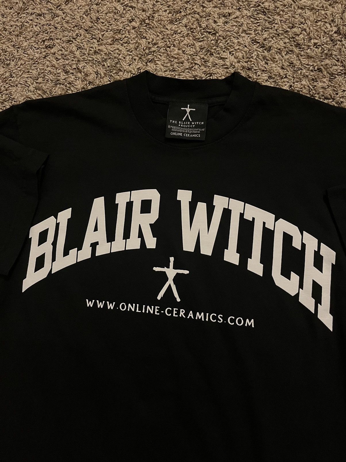 A24 × Online Ceramics Blair Witch ‘university’ style tee Size US S / EU 44-46 / 1 - 2 Thumbnail