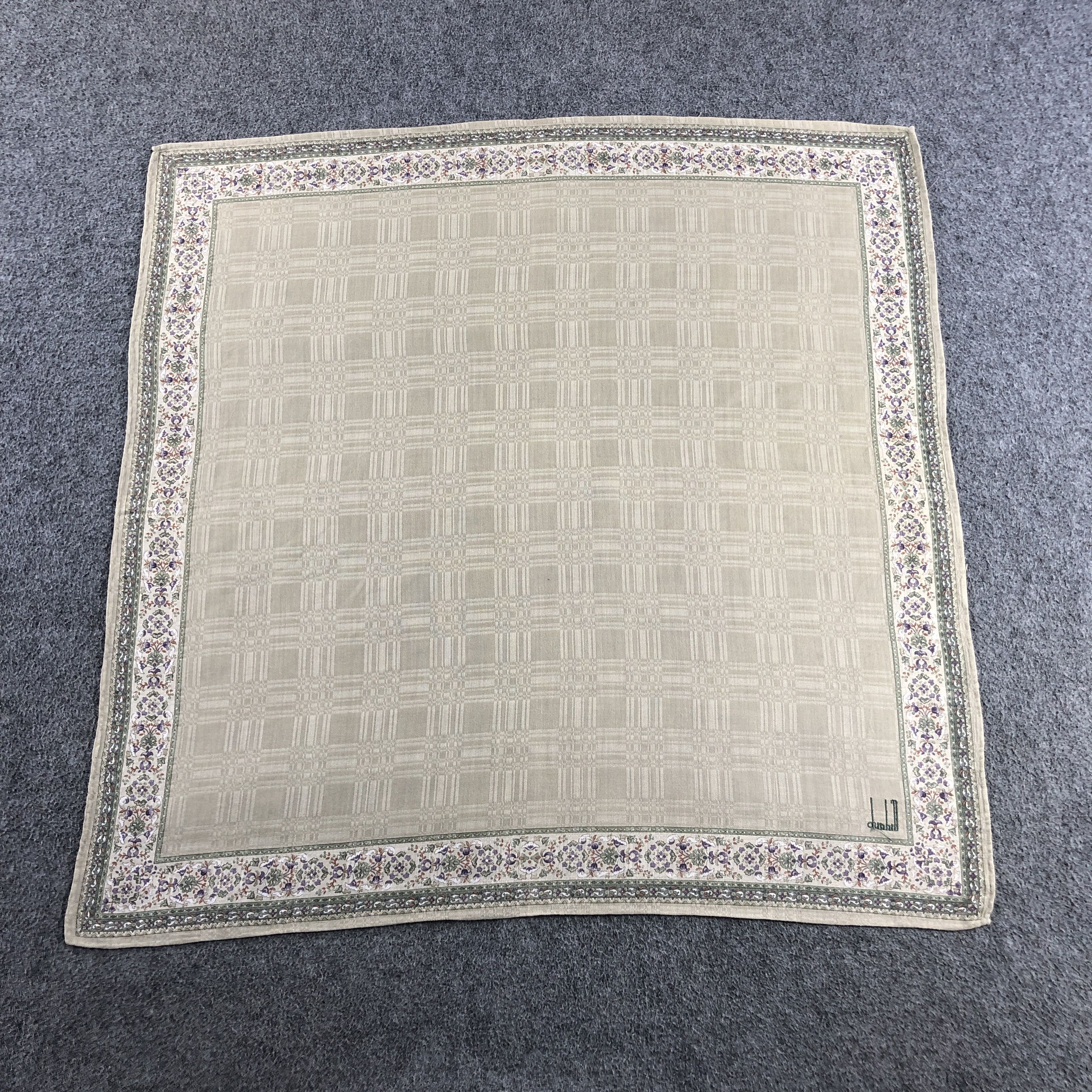 Alfred Dunhill × Vintage Dunhill Handkerchief Neckerchief Bandana H2744 Size ONE SIZE - 2 Thumbnail